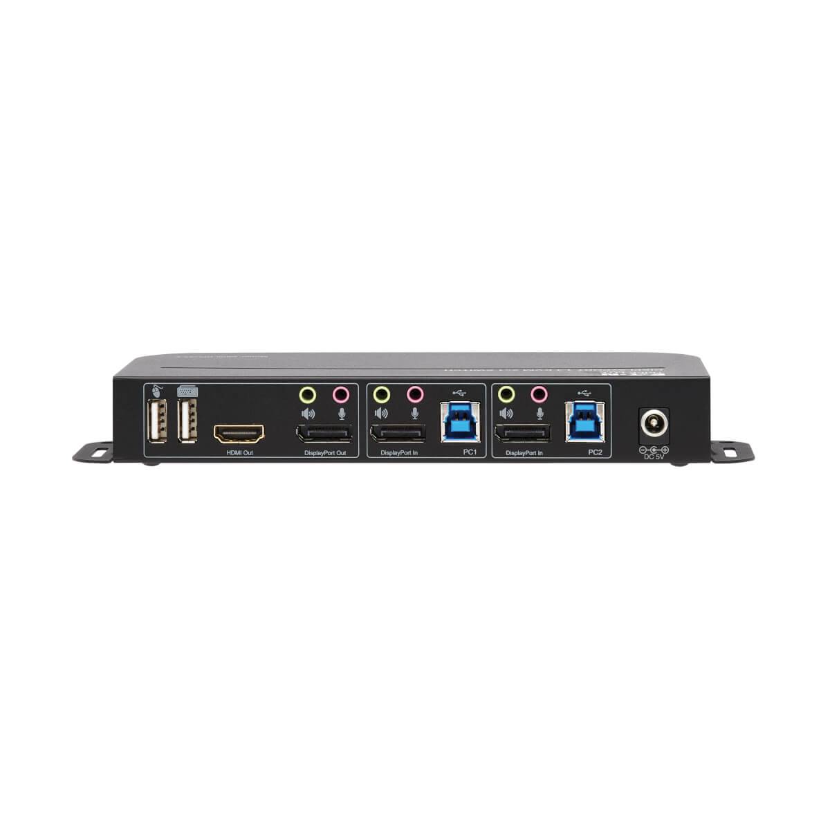 Rca Informatique - image du produit : 2PT DISPLAYPORT/USB KVM SWITCH 4K HDR HDCP DP USB SHARE USB3.0