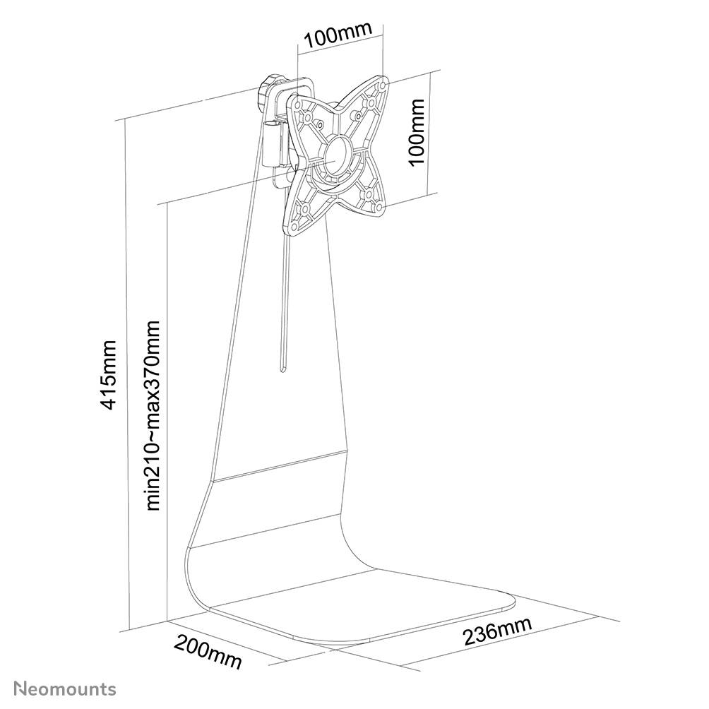 Rca Informatique - image du produit : FLATSCREEN DESK MOUNT 3 MOVEMENTS SILVER