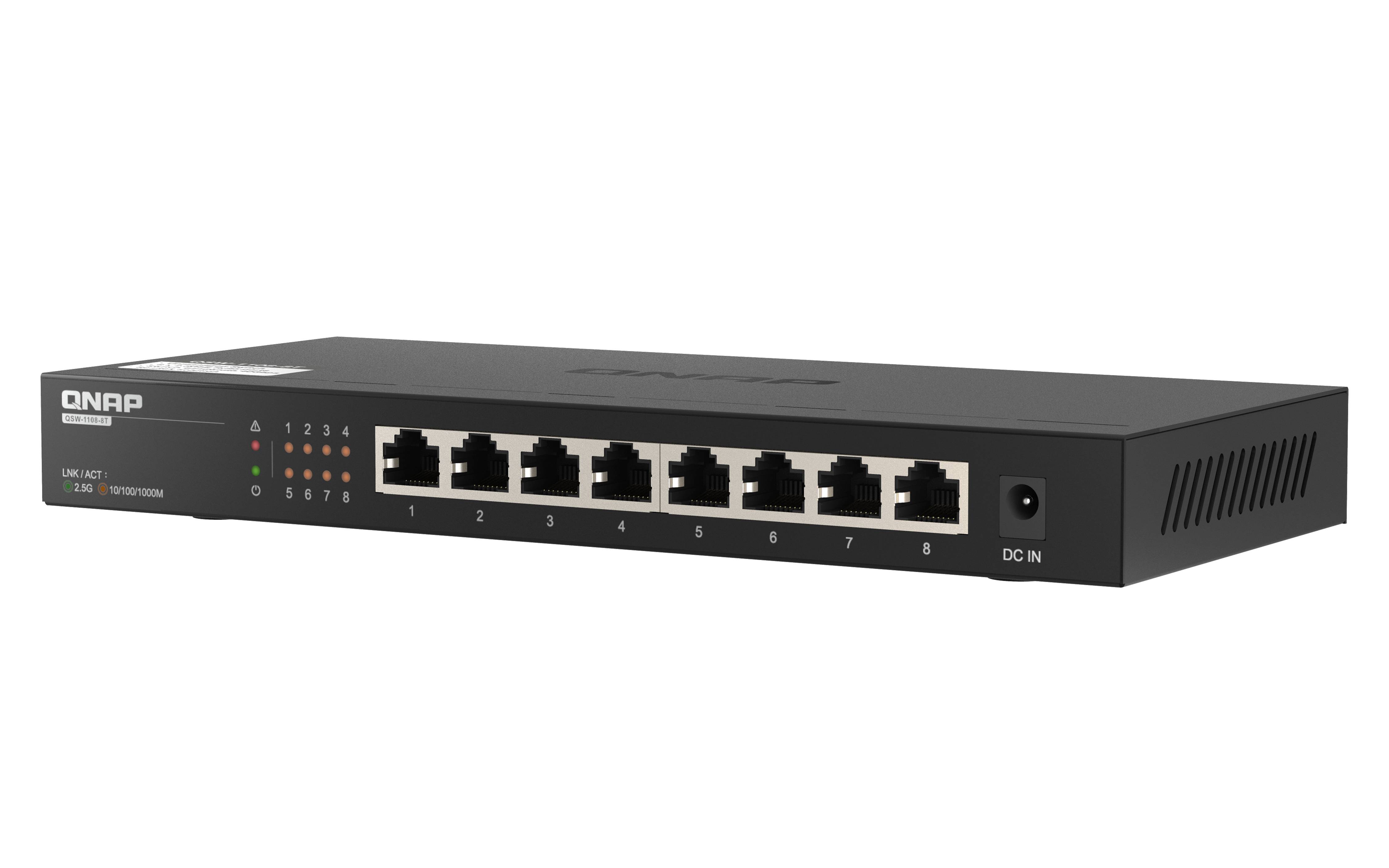 Rca Informatique - image du produit : QSW-1108-8T 8 PORTS 2.5GBPS W RJ45 UNMANAGED SWITCH