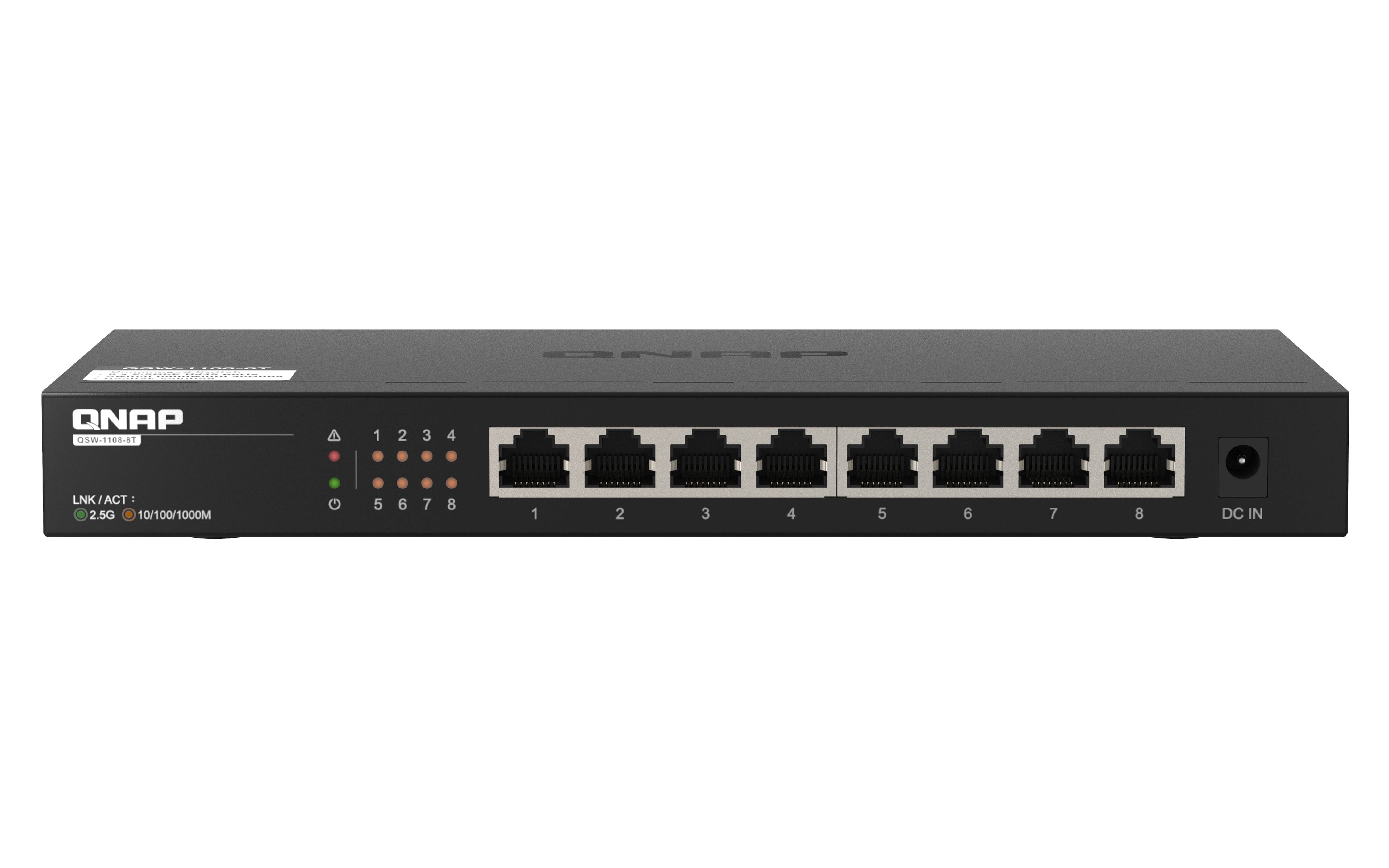 Rca Informatique - Image du produit : QSW-1108-8T 8 PORTS 2.5GBPS W RJ45 UNMANAGED SWITCH