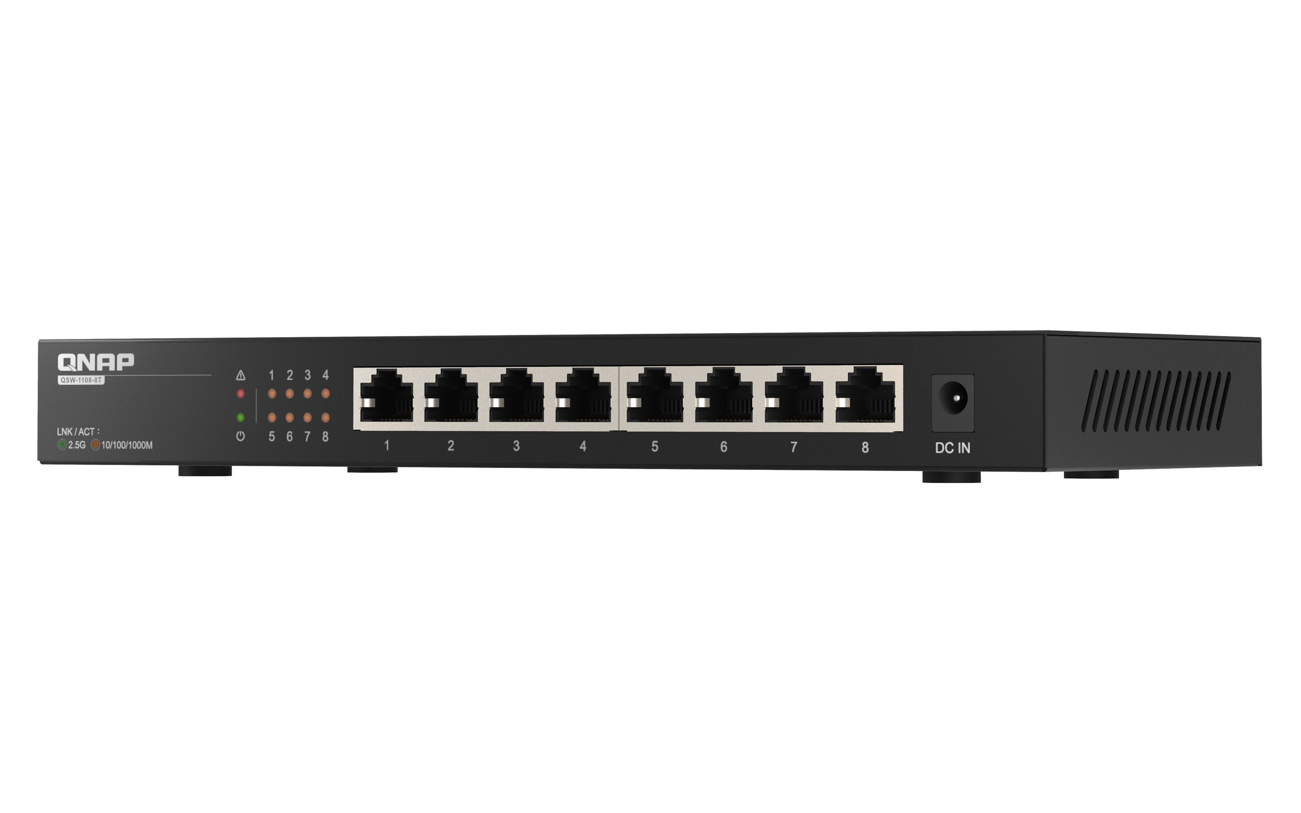 Rca Informatique - image du produit : QSW-1108-8T 8 PORTS 2.5GBPS W RJ45 UNMANAGED SWITCH