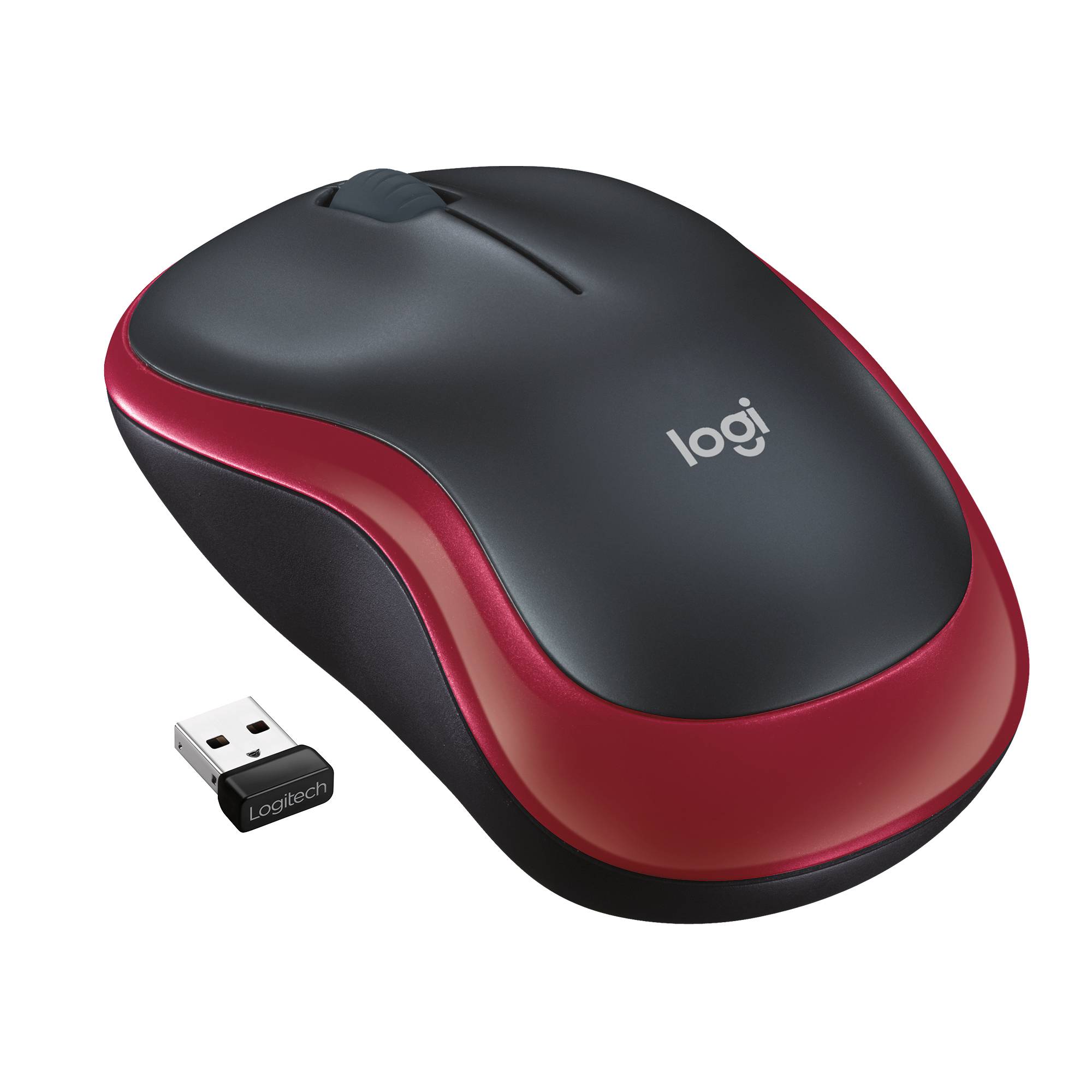 Rca Informatique - image du produit : SOURIS OPTIQUE SANS FIL M185 ROUGE- 2.4GHZ - 1000 DPI