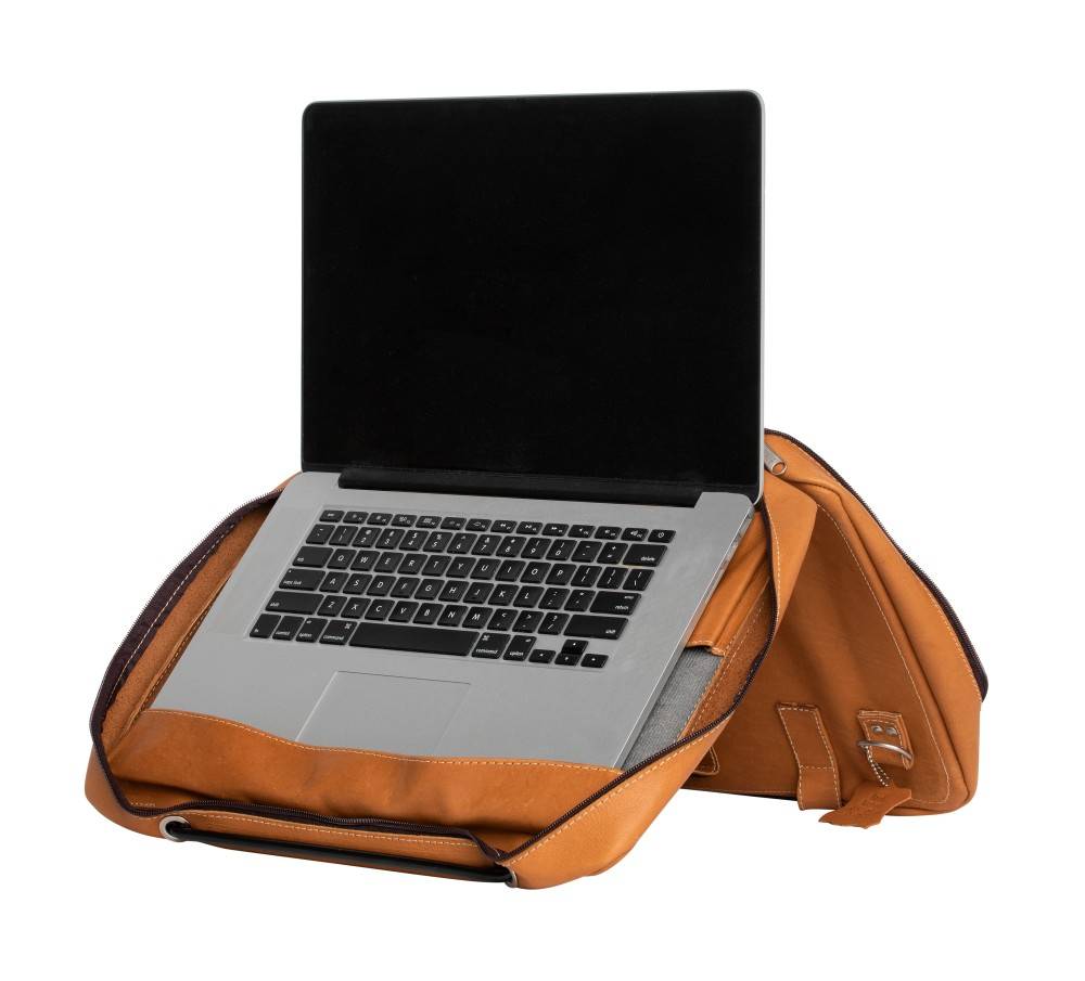 Rca Informatique - image du produit : VIVA LAPTOP BAG 15.6IN BROWN - FULL GRAIN LEATHER BROWN