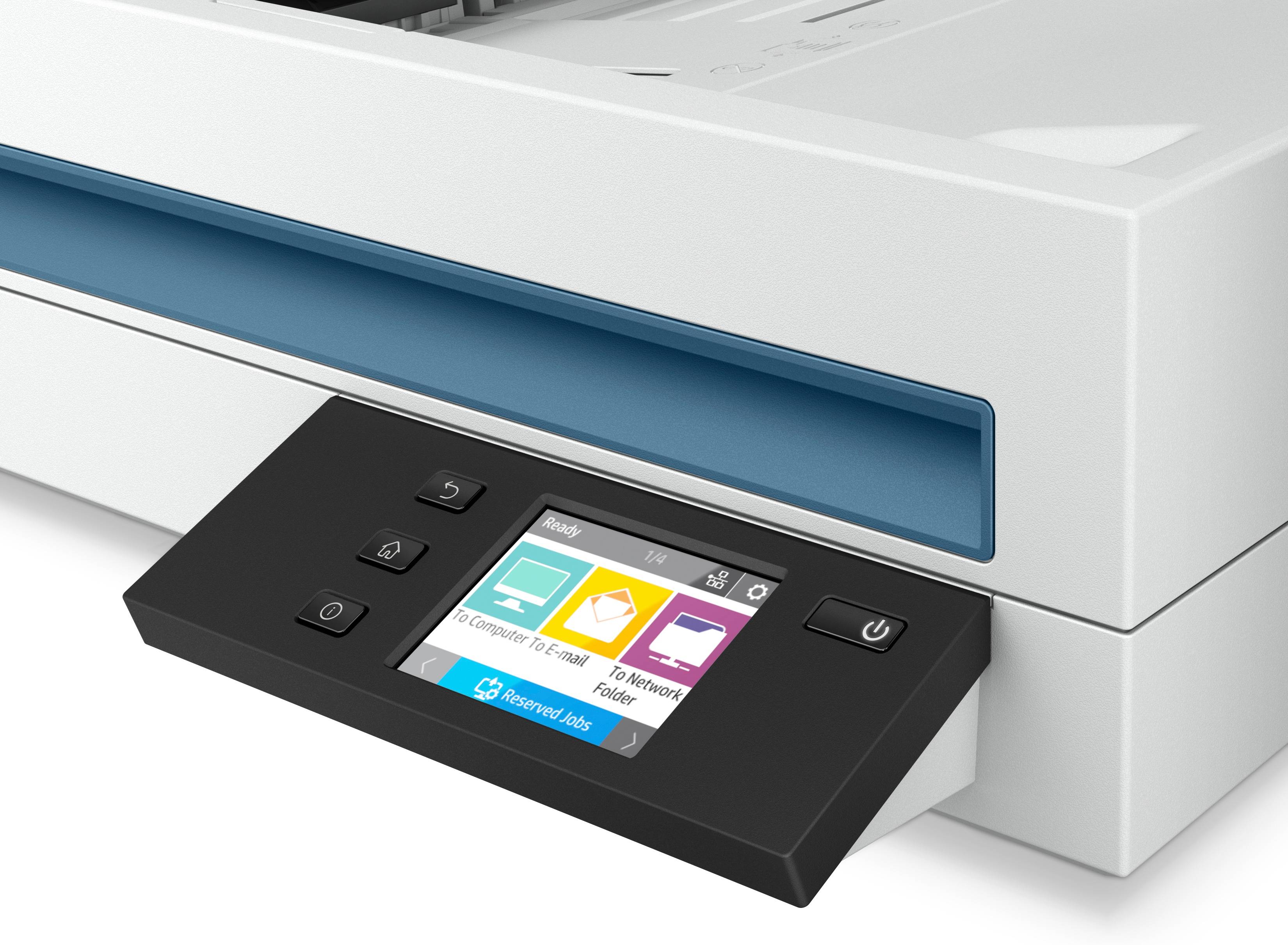 Rca Informatique - image du produit : HP SCANJET ENTERPRISE FLOW N6600 FNW1 FLATBEDSCANNER UP TO