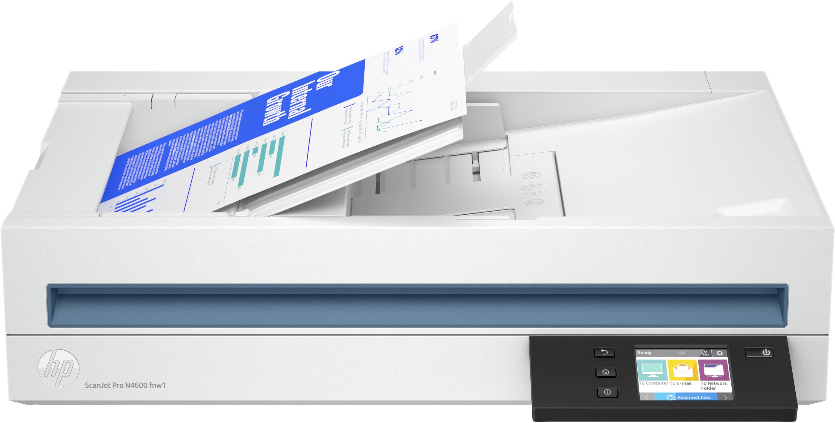 Rca Informatique - image du produit : HP SCANJET PRO N4600 FNW1 FLATBEDSCANNER UP TO 1200X1200DP