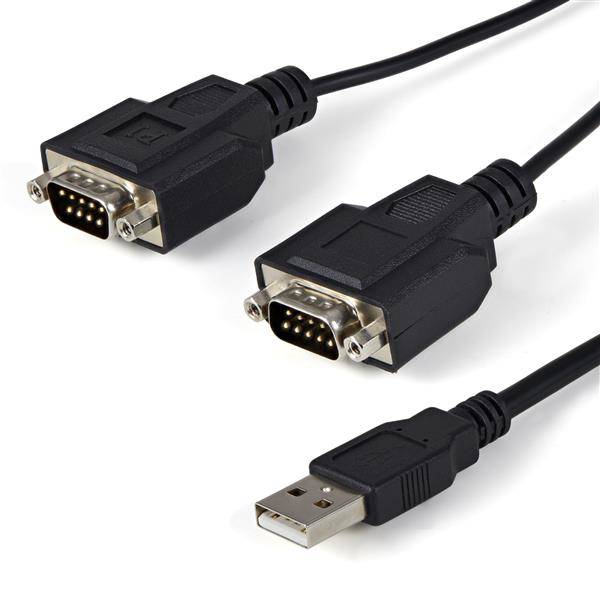 Rca Informatique - Image du produit : CABLE ADAPTATEUR FTDI USB VERS SERIE 2 PORTS
