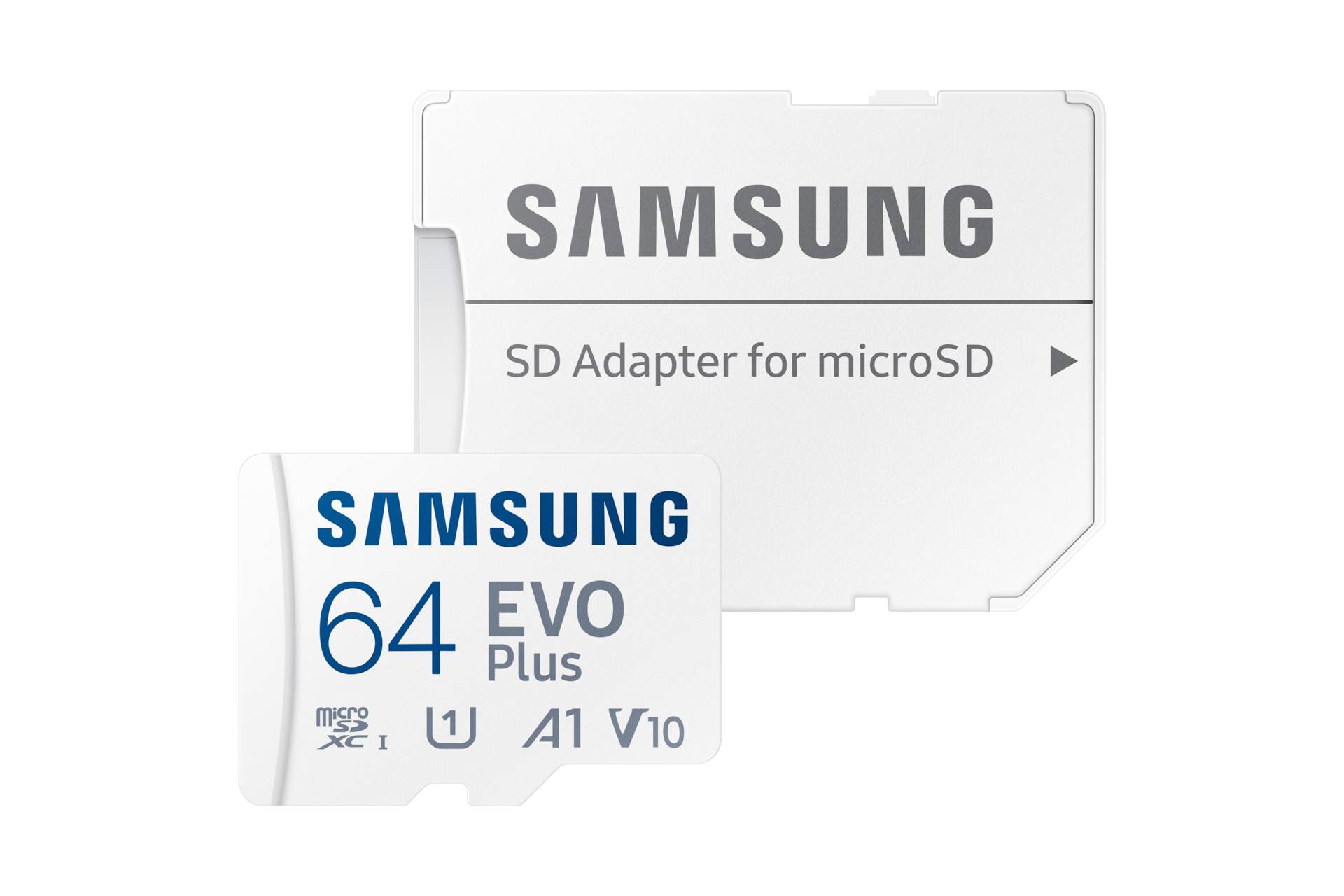 Rca Informatique - image du produit : EVO PLUS MICROSDXC UHS-I CARD WITH ADAPTER 64GB 160MB/S U1 V10