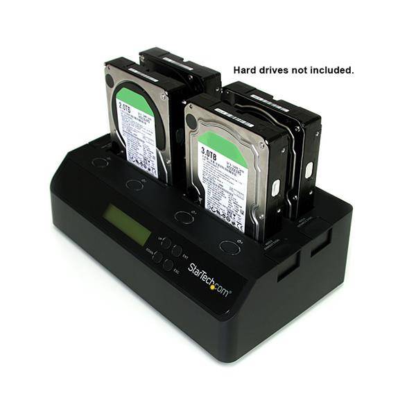 Rca Informatique - image du produit : 4 BAY USB 3.0 ESATA TO SATA 1:3 HARD DRIVE DUPLICATOR DOCK