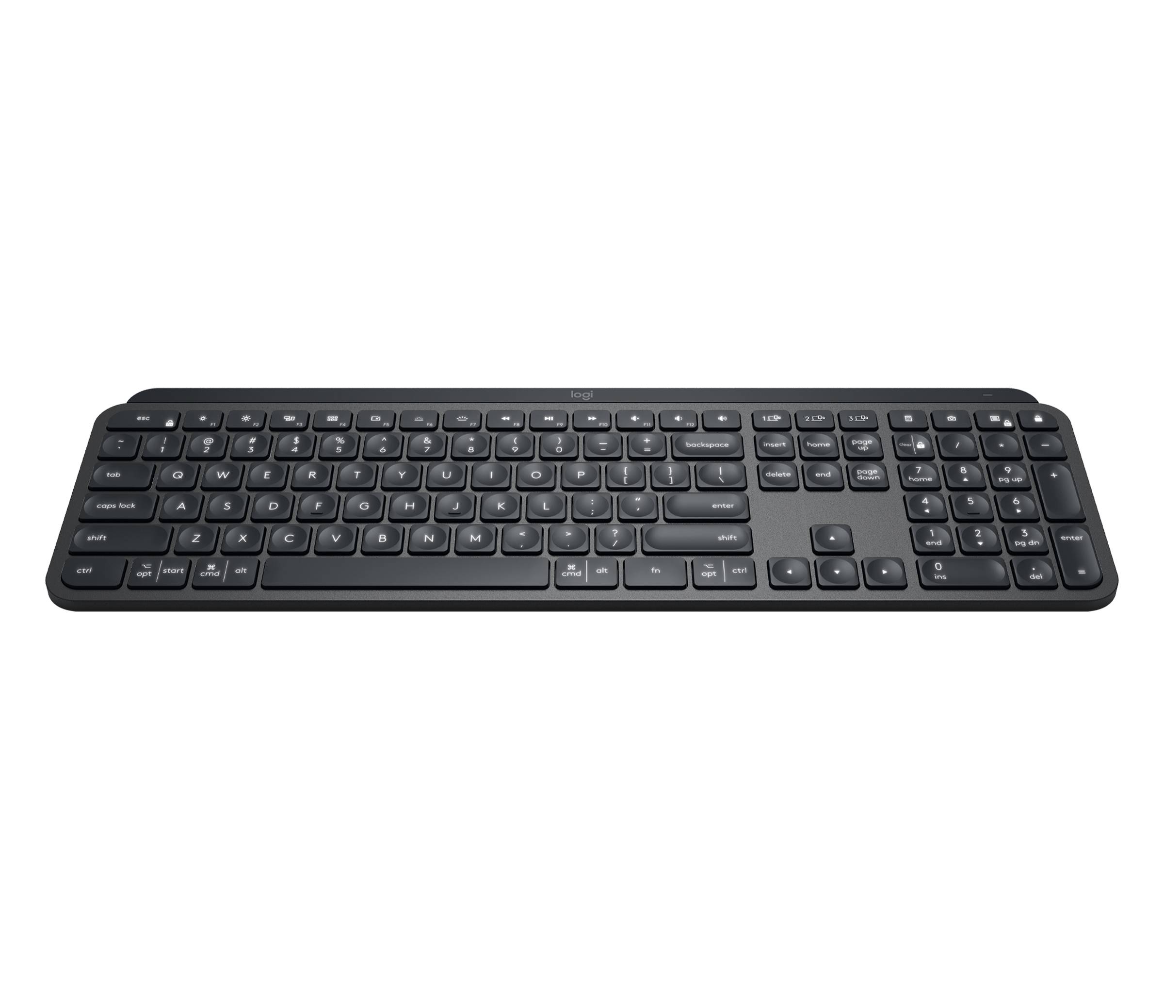 Rca Informatique - image du produit : MX KEYS ADV WRLS ILLUM KEYBOARD GRAPHITE - PTG - MEDITER