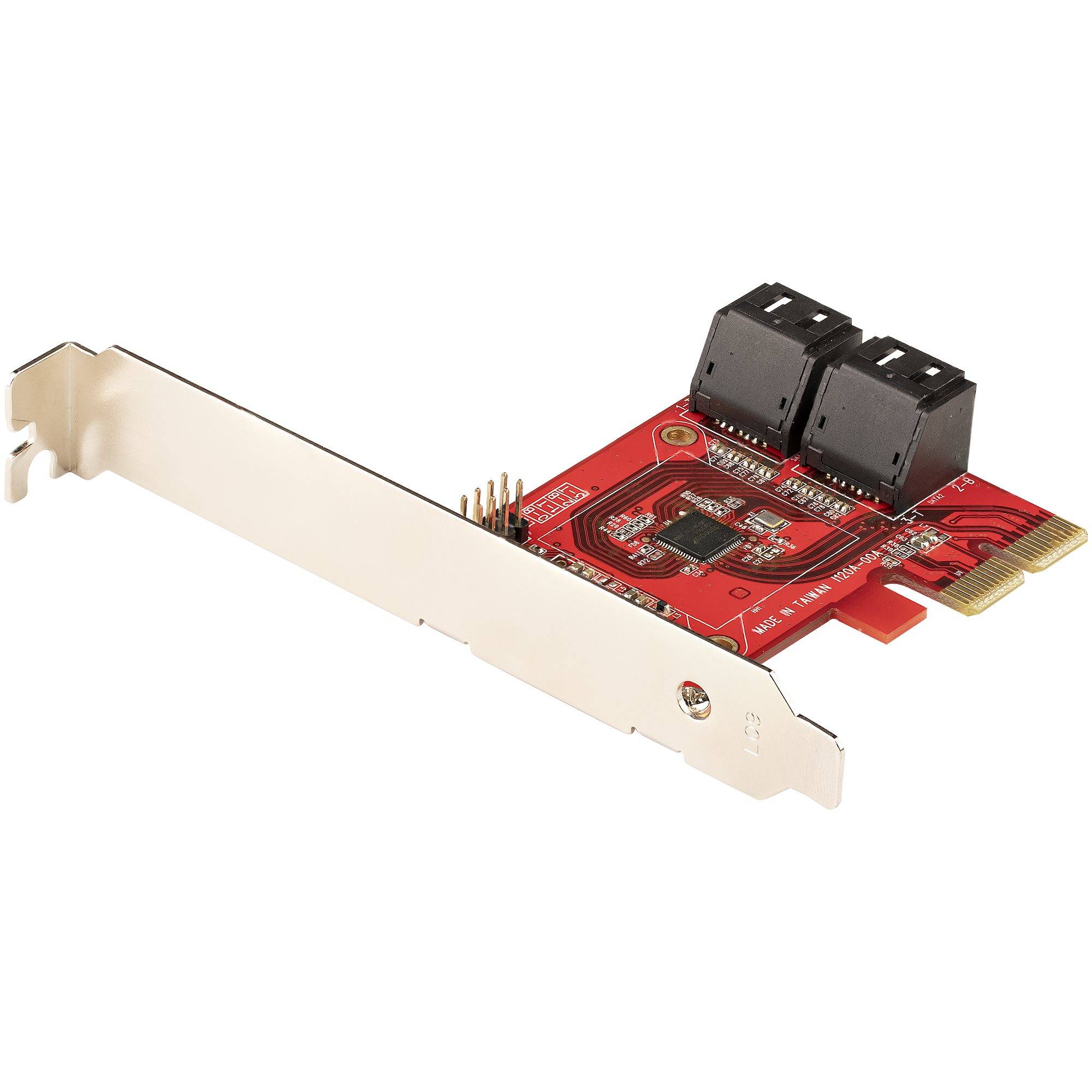 Rca Informatique - Image du produit : SATA PCIE CARD - 4 PORT (6GBPS) PCIE SATA EXPANSION CARD ASM1164