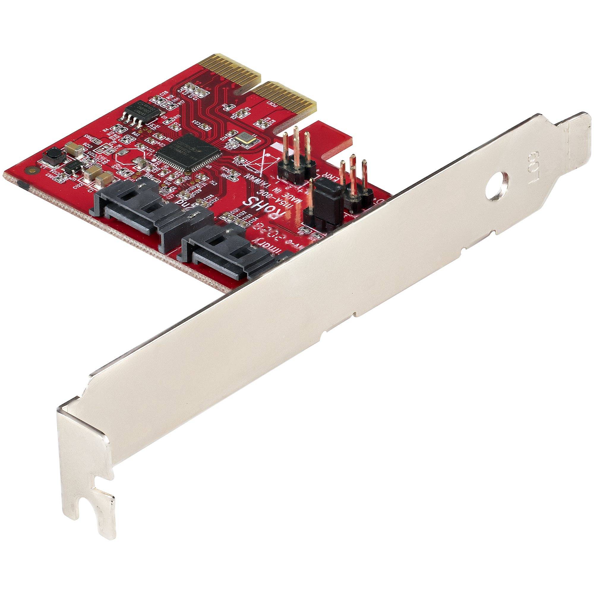 Rca Informatique - image du produit : CARTE PCI EXPRESS SATA 2 PORTS (6GBPS) - ASM1166 SATA-RAID