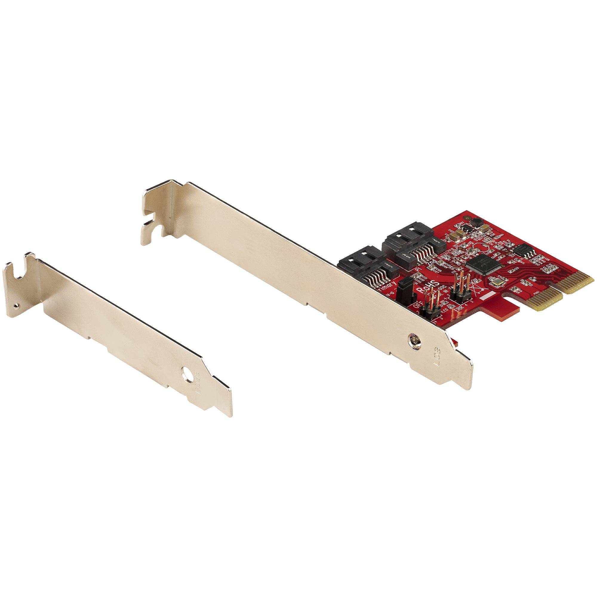 Rca Informatique - image du produit : CARTE PCI EXPRESS SATA 2 PORTS (6GBPS) - ASM1166 SATA-RAID