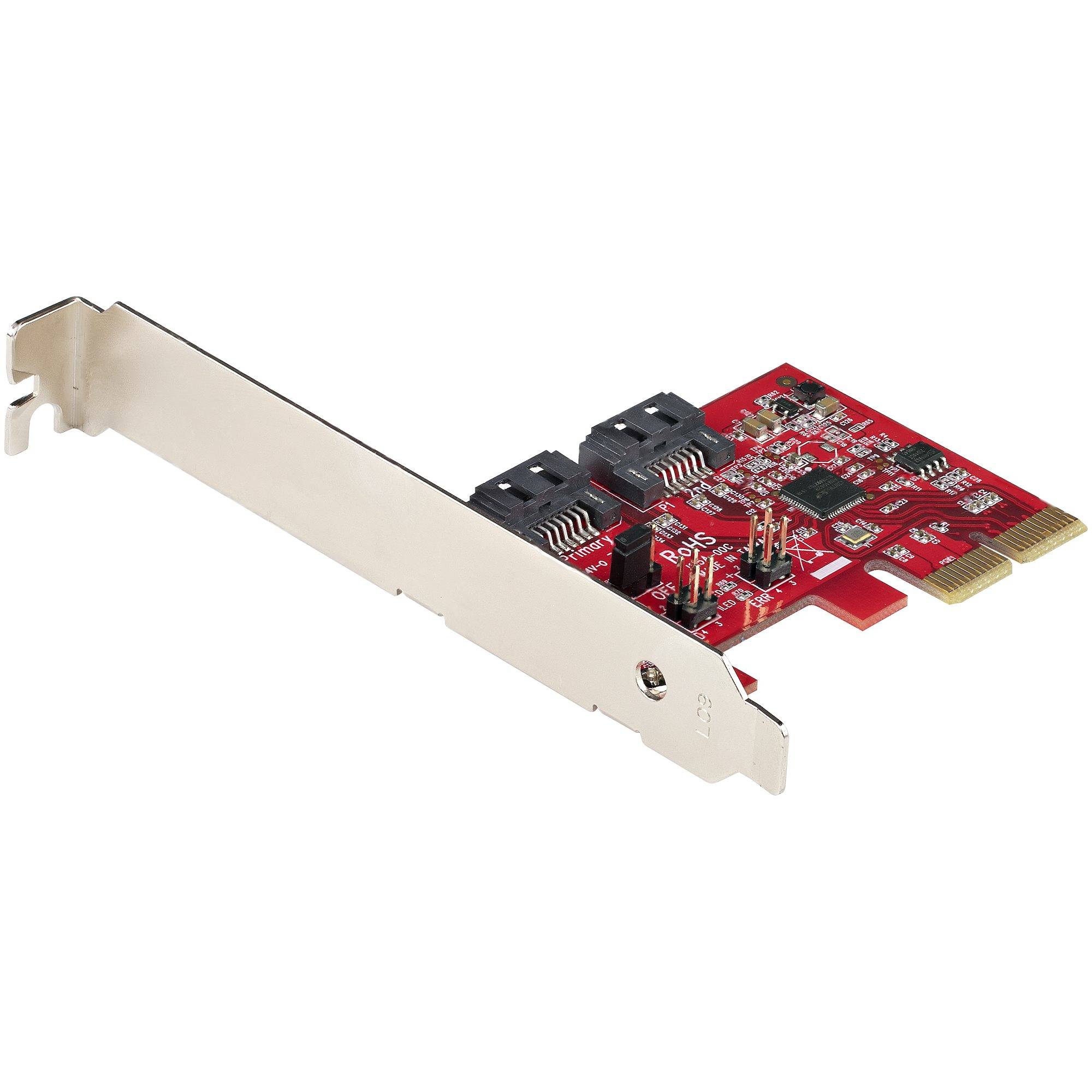 Rca Informatique - Image du produit : CARTE PCI EXPRESS SATA 2 PORTS (6GBPS) - ASM1166 SATA-RAID