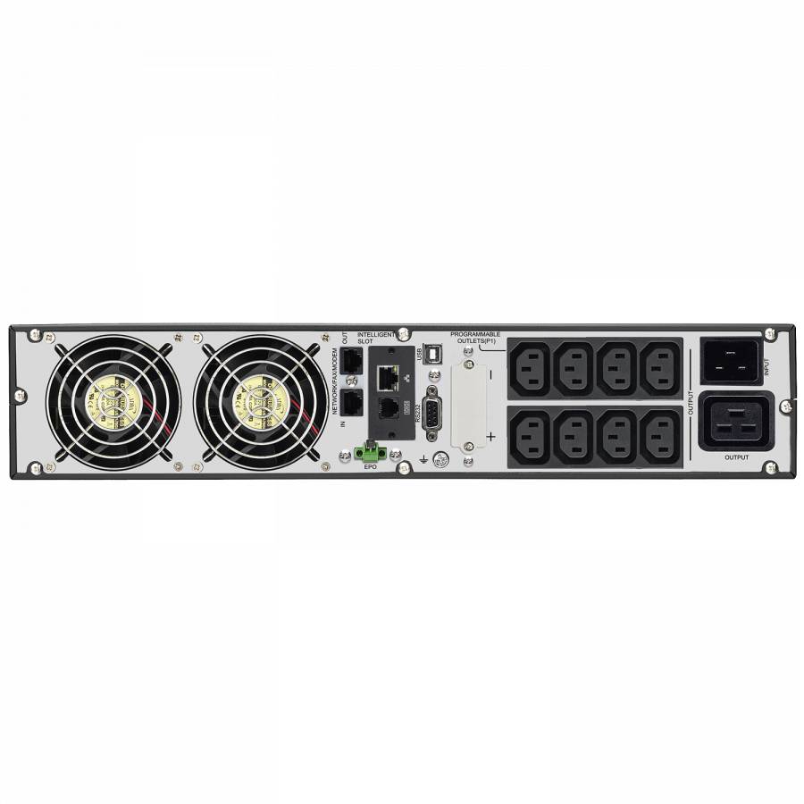 Rca Informatique - image du produit : UPS 3000VA ON LINE 2U R/T LCD 6X5-20R 1X5-30P NEMA SNMP 125V