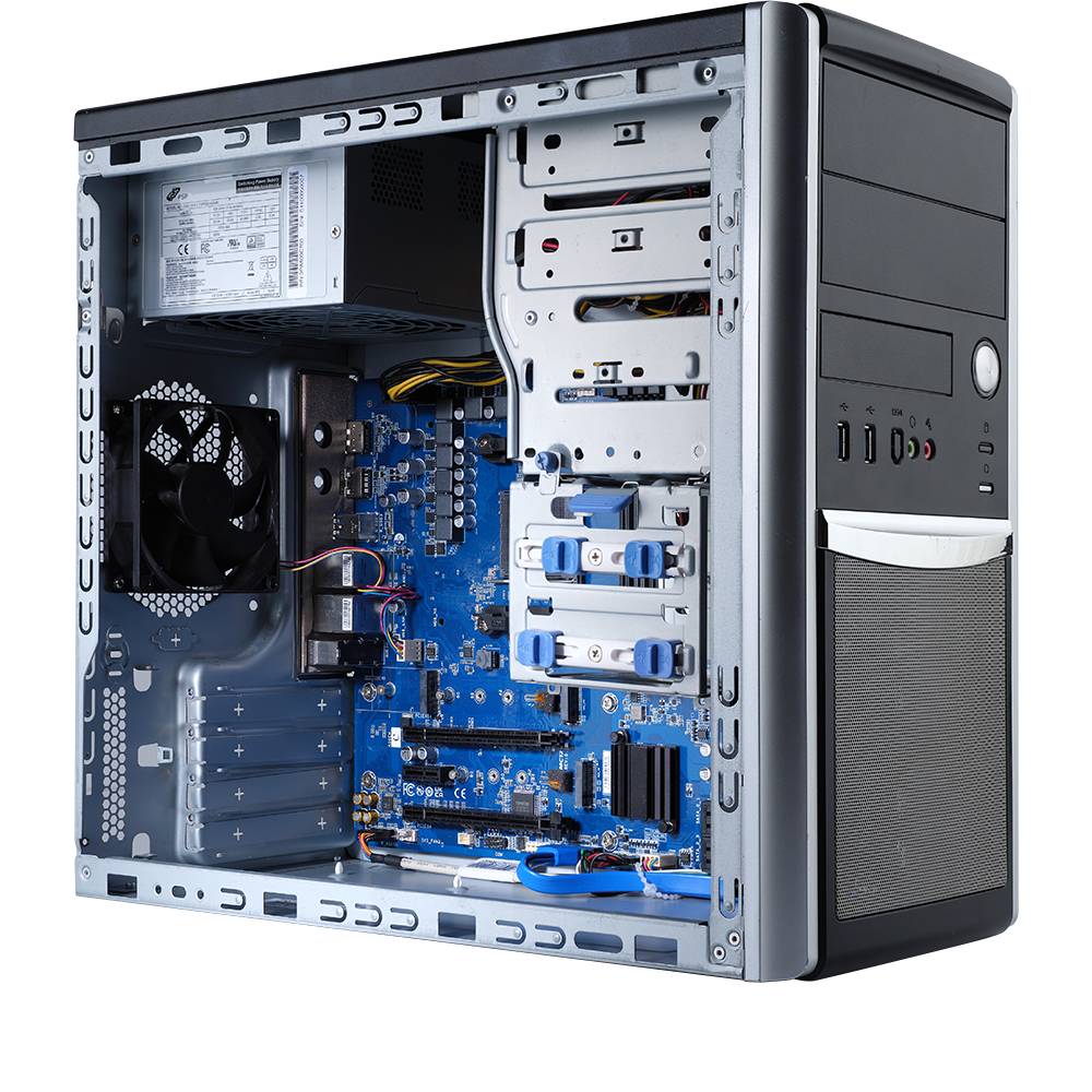 Rca Informatique - image du produit : AMD BAREBONE W331-Z00 WS 1CPU 4XDIMM 2XHDD 1XPCIE 500W