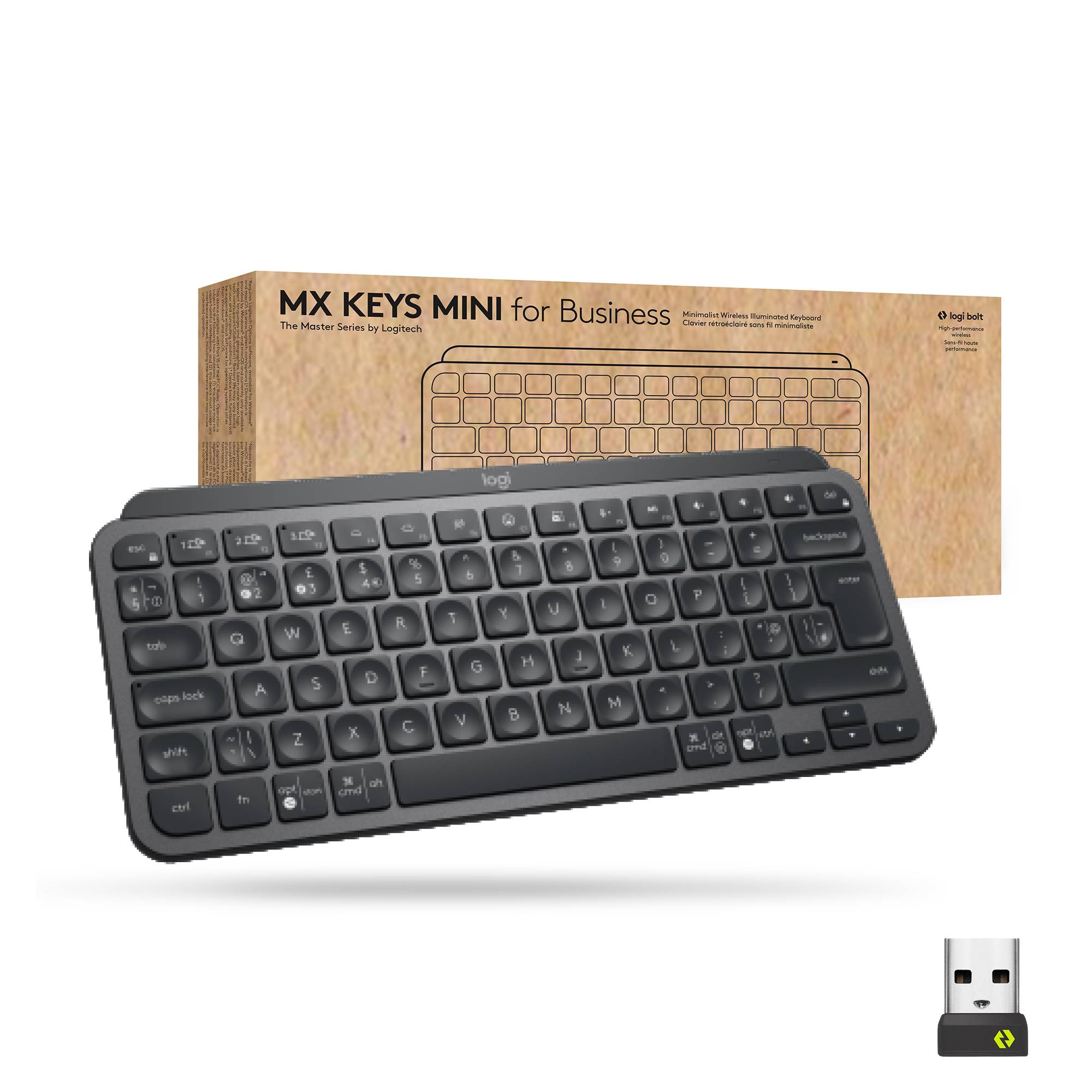 Rca Informatique - image du produit : MX KEYS MINI FOR BUSINESS GRAPHITE - US INTL - INTNL