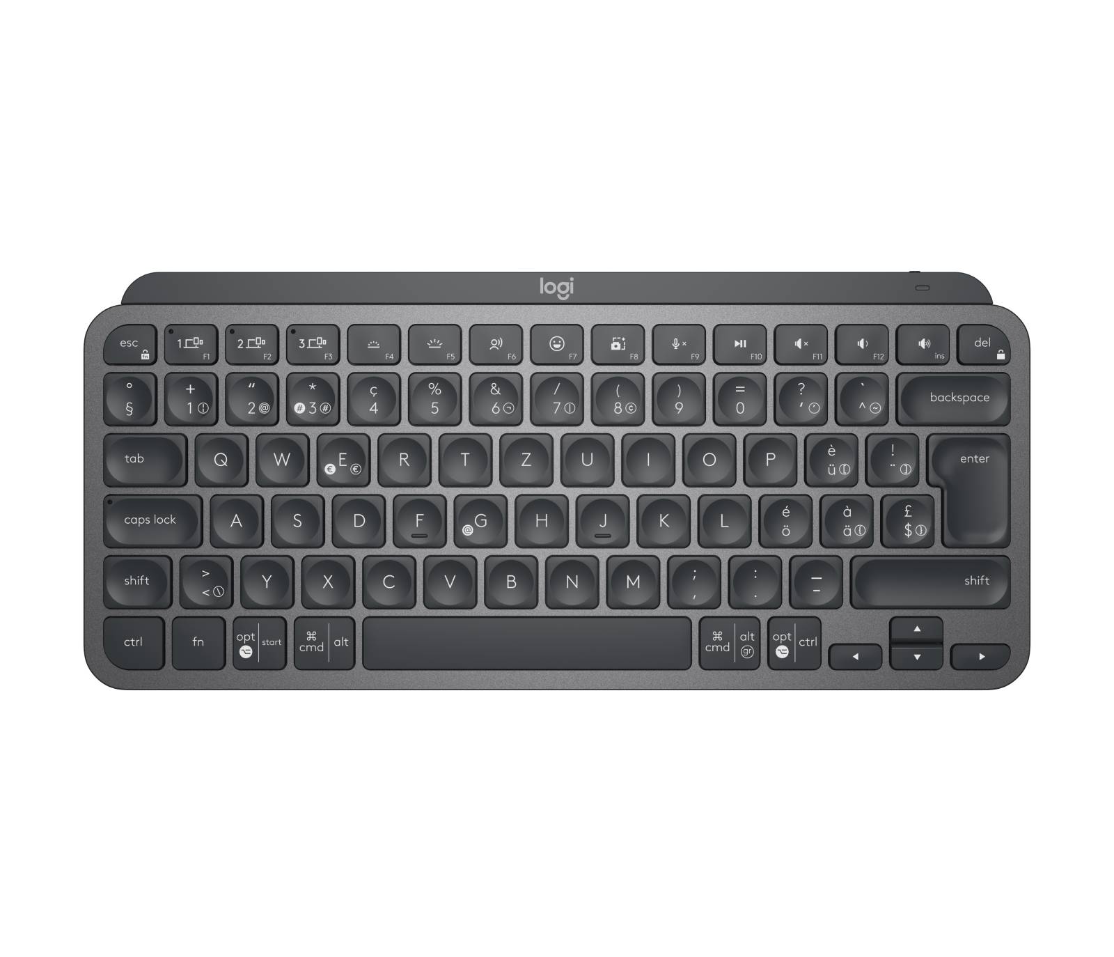 Rca Informatique - image du produit : MX KEYS MINI FOR BUSINESS GRAPHITE - CH - CENTRAL