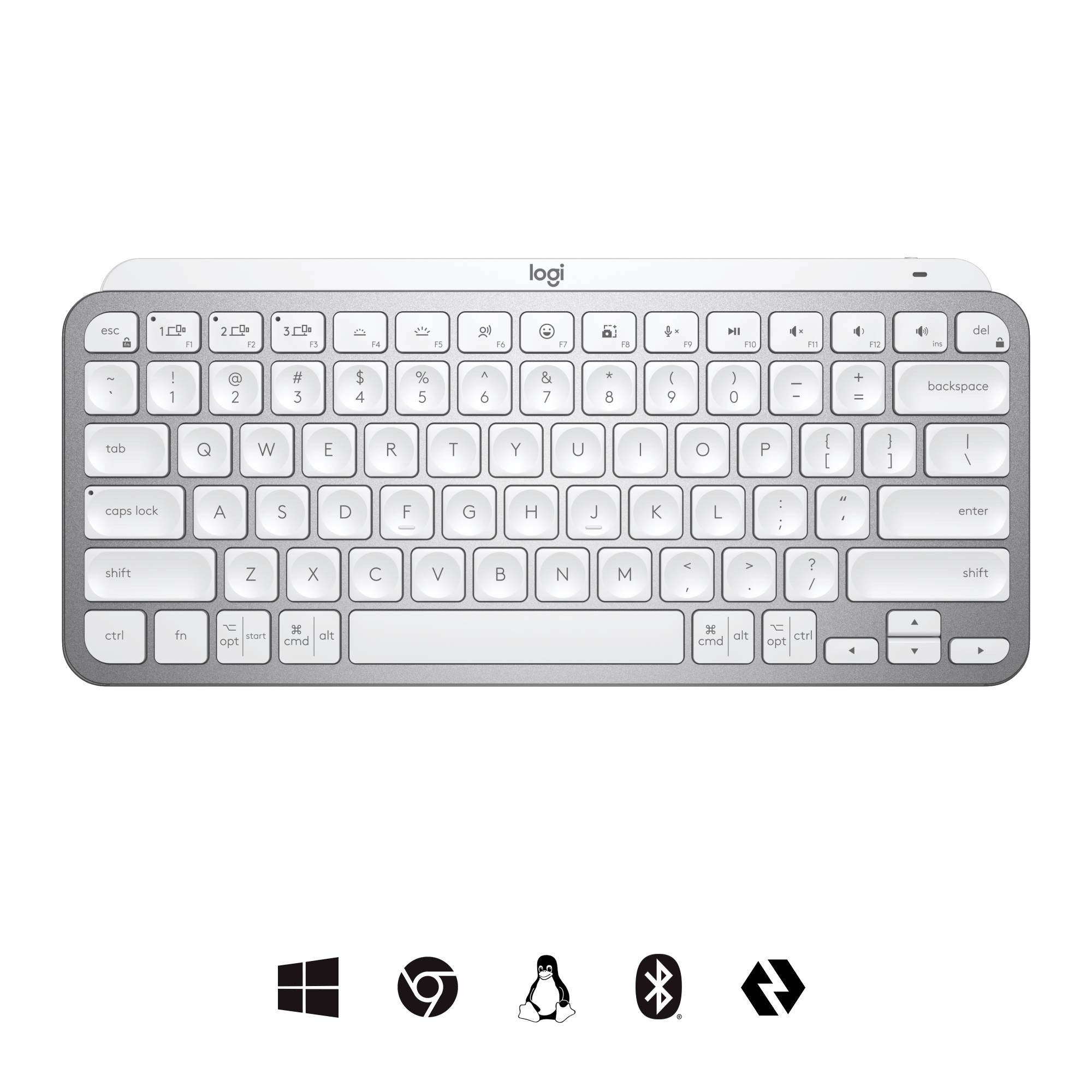 Rca Informatique - image du produit : MX KEYS MINI FOR BUSINESS PALE GREY - US INTL - INTNL