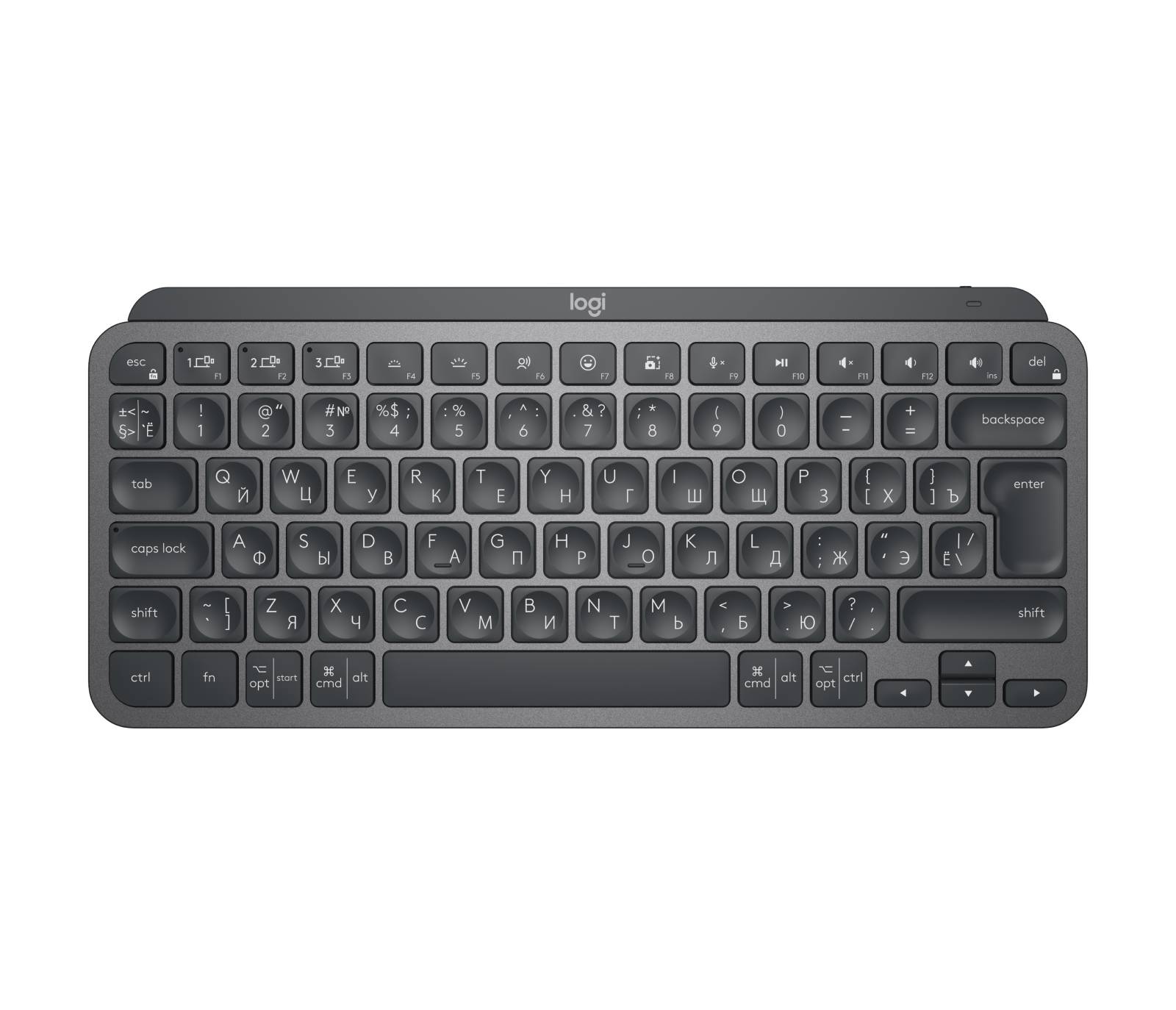 Rca Informatique - Image du produit : MX KEYS MINI FOR BUSINESS GRAPHITE - RUS - INTNL