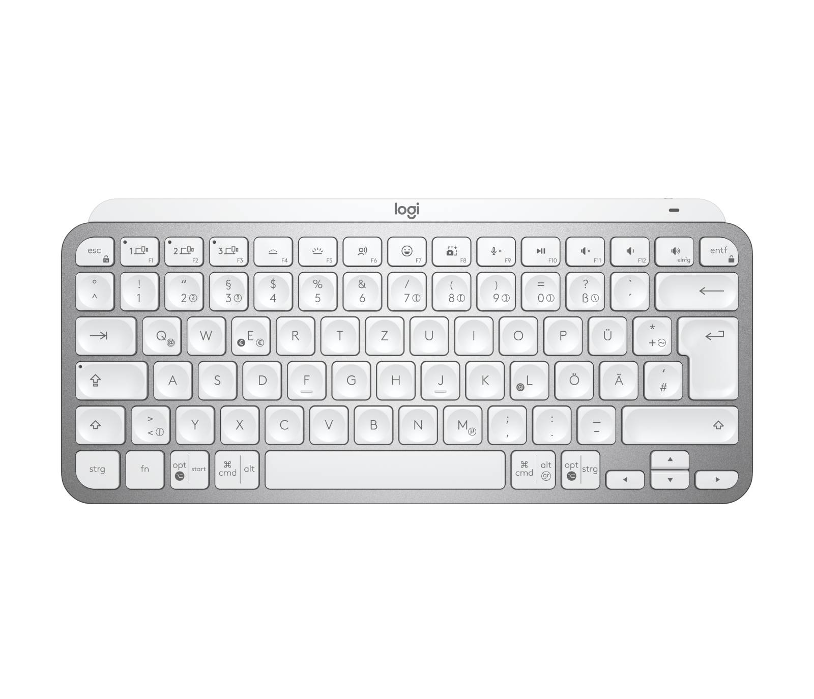 Rca Informatique - image du produit : MX KEYS MINI FOR BUSINESS PALE GREY - DEU - CENTRAL