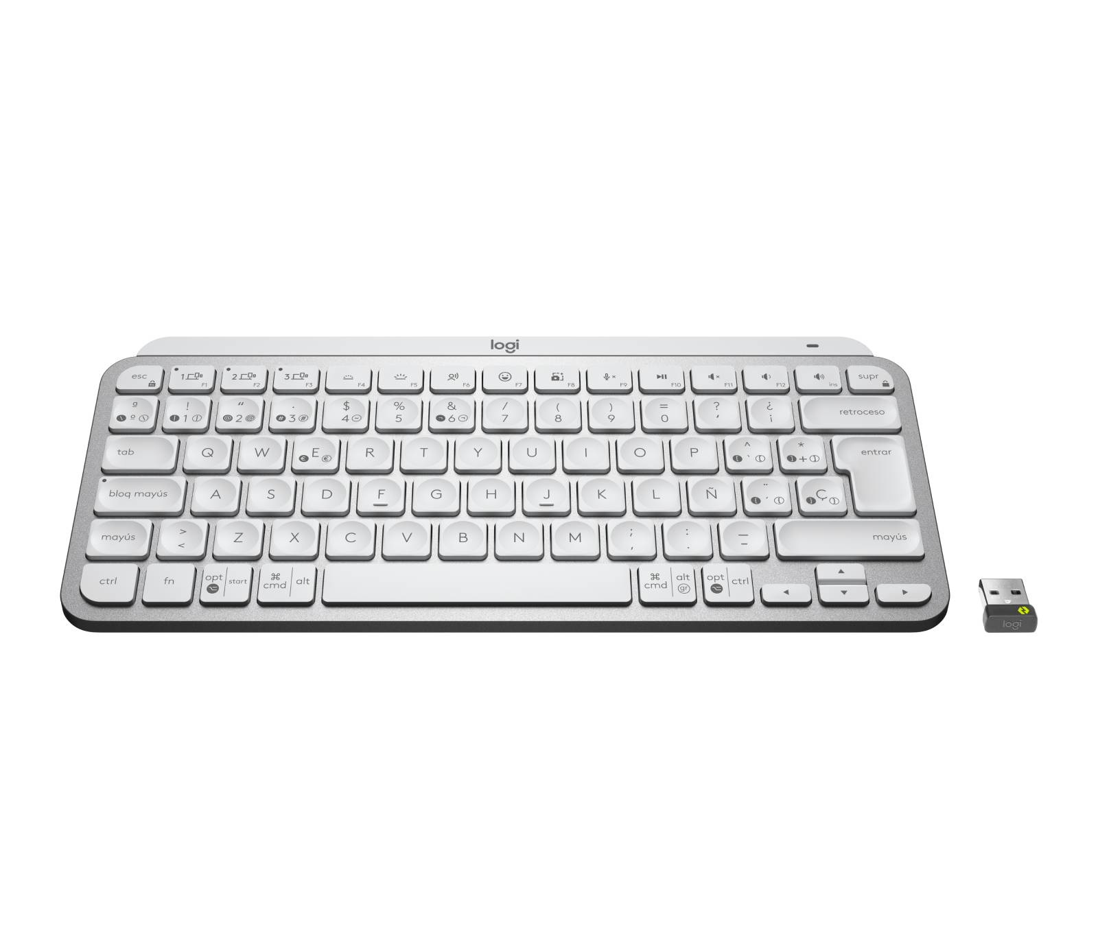 Rca Informatique - image du produit : MX KEYS MINI FOR BUSINESS PALE GREY - FRA - CENTRAL