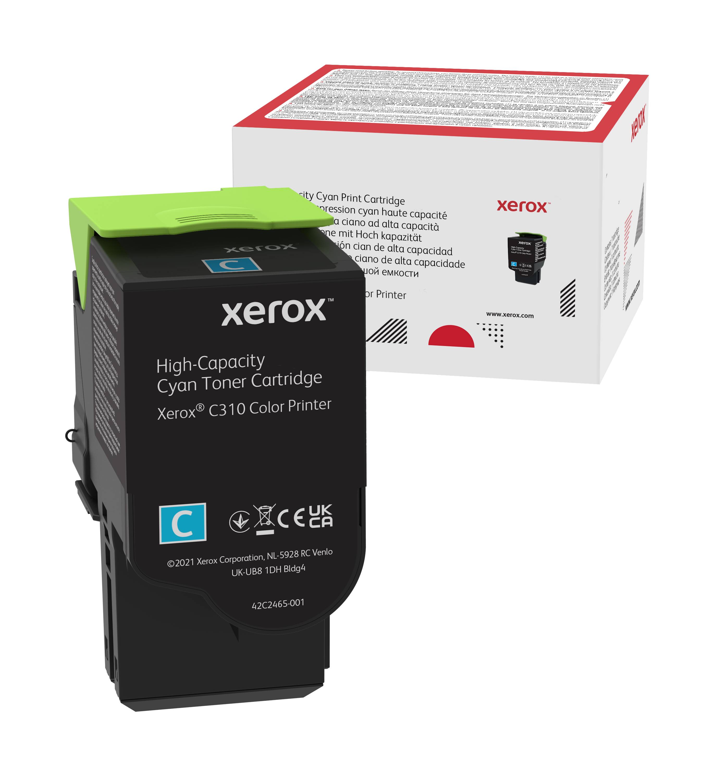 Rca Informatique - Image du produit : XEROX C310 CYAN HIGH CAPACITY TONER CARTRIDGE (5500 PAGES)