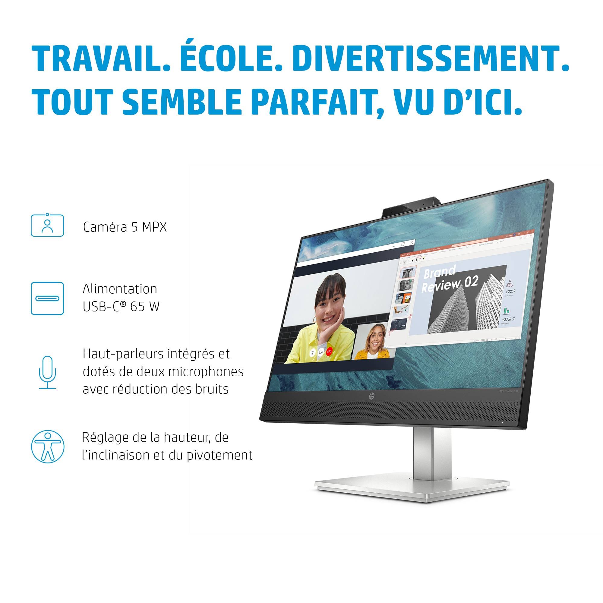 Rca Informatique - image du produit : HP E24M G4 USB-C CONF FHD MONITOR EUROPE - ENGLISH LOCALIZ