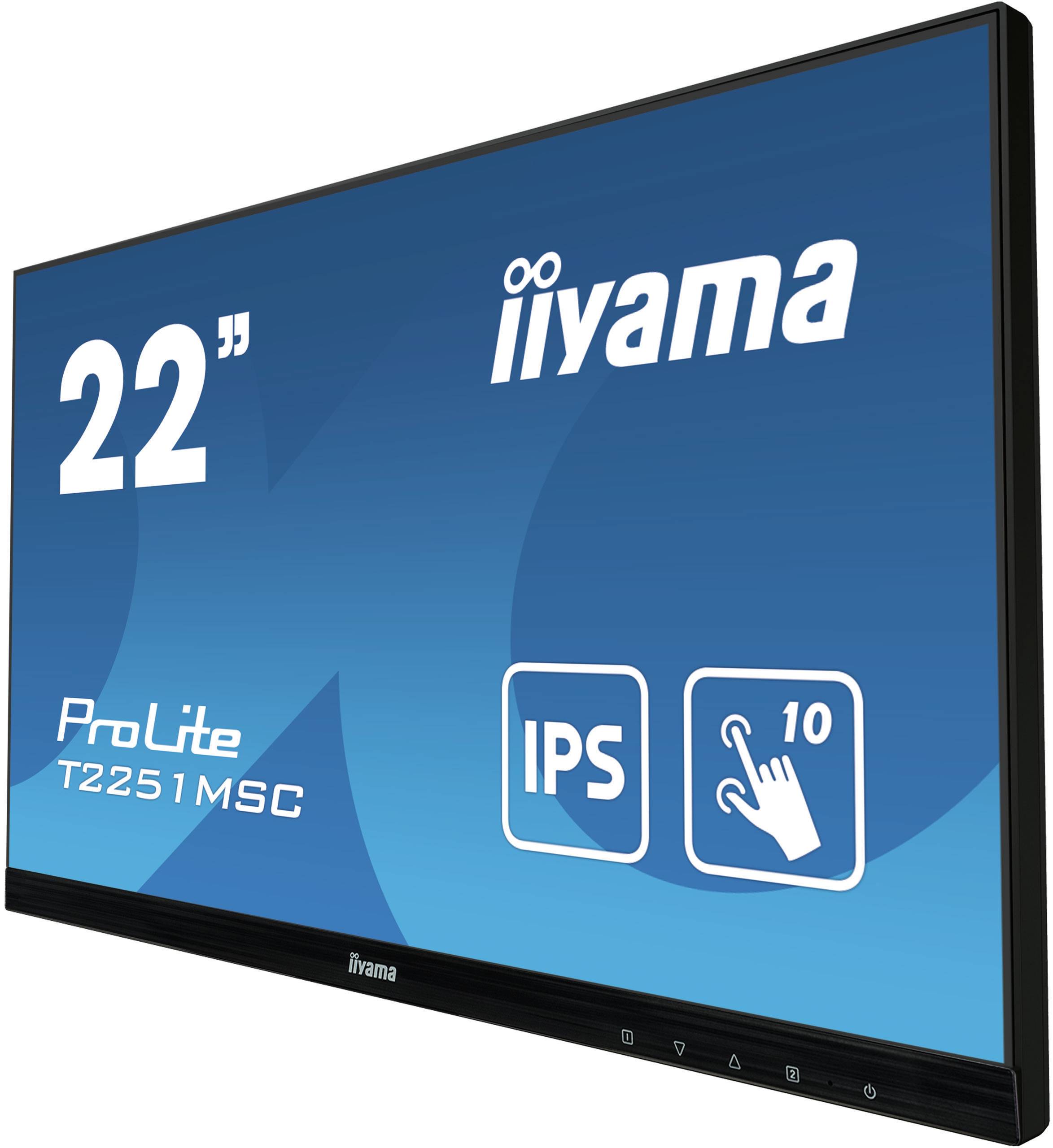 Rca Informatique - image du produit : T2251MSC-B1 21.5IN 16:9 1920X1080 1000:1 7MS VGA/HDMI/DP