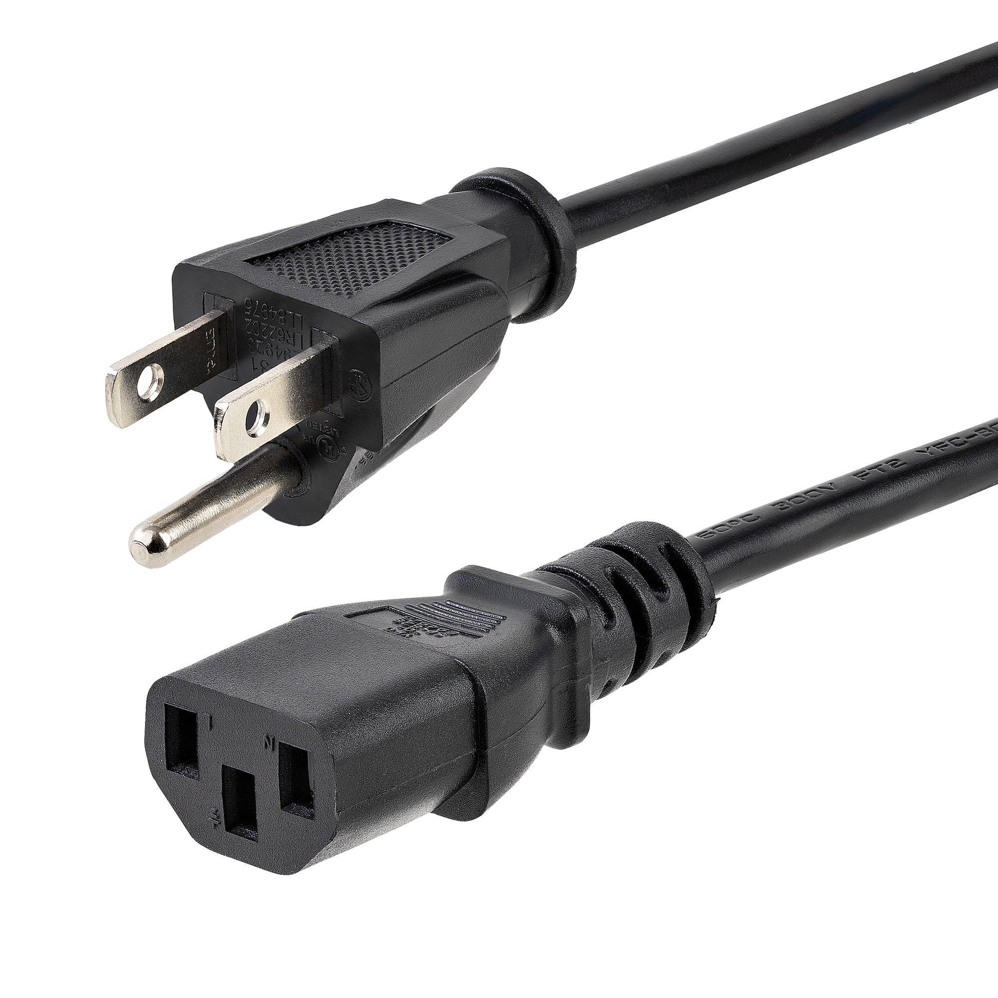 Rca Informatique - image du produit : 6 FT STANDARD COMPUTER POWER US CORD - NEMA5-15P TO C13