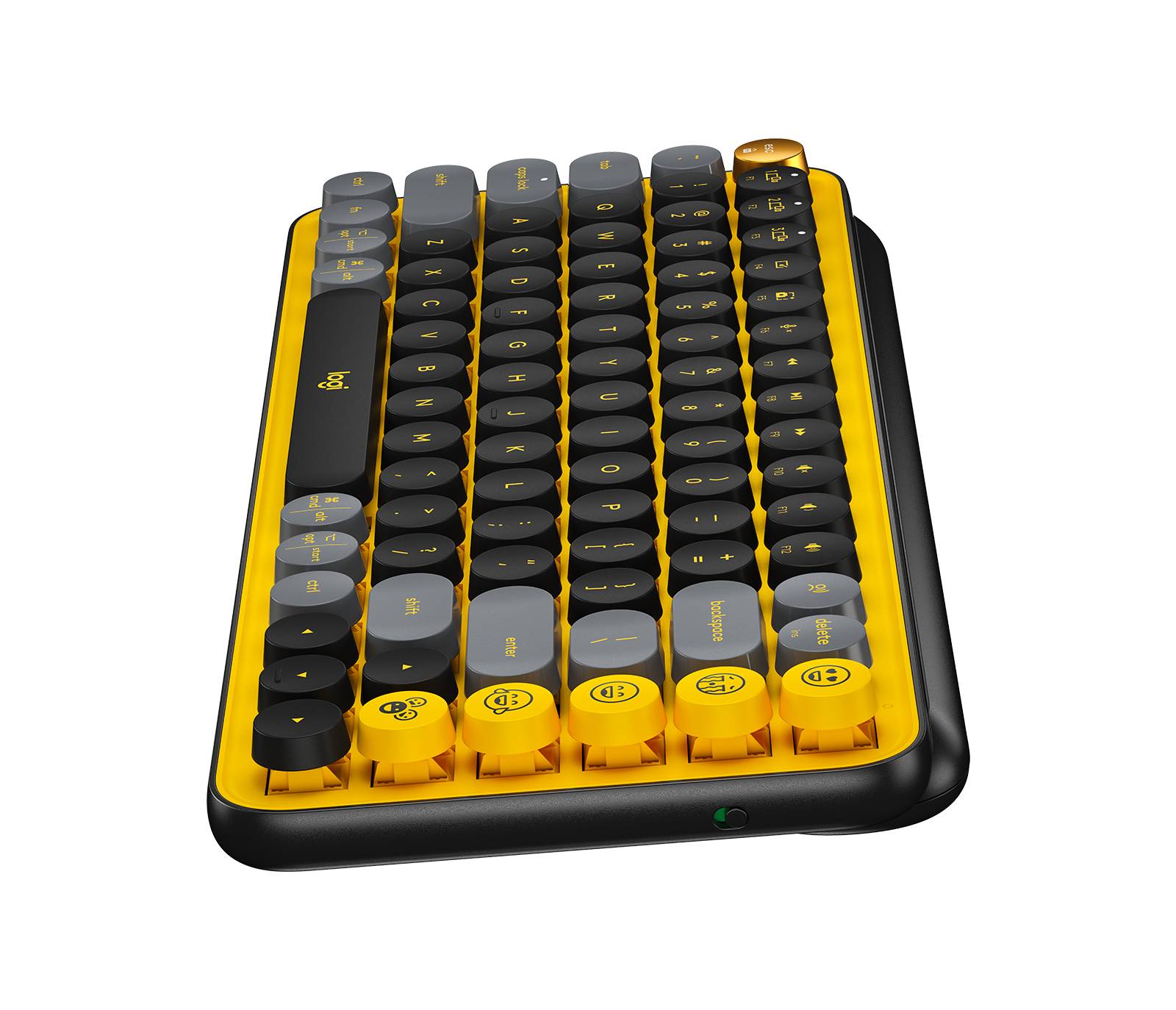 Rca Informatique - image du produit : POP KEYS WRLS MECH.KEYB. EMOJI BLAST-YELLOW - ESP - MEDITER