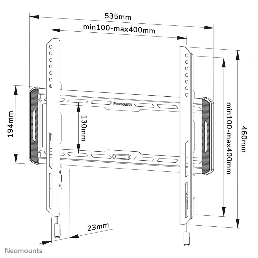 Rca Informatique - image du produit : SCREEN WALL MOUNT (FIXED/ ULTRA THIN/VESA 400X400)