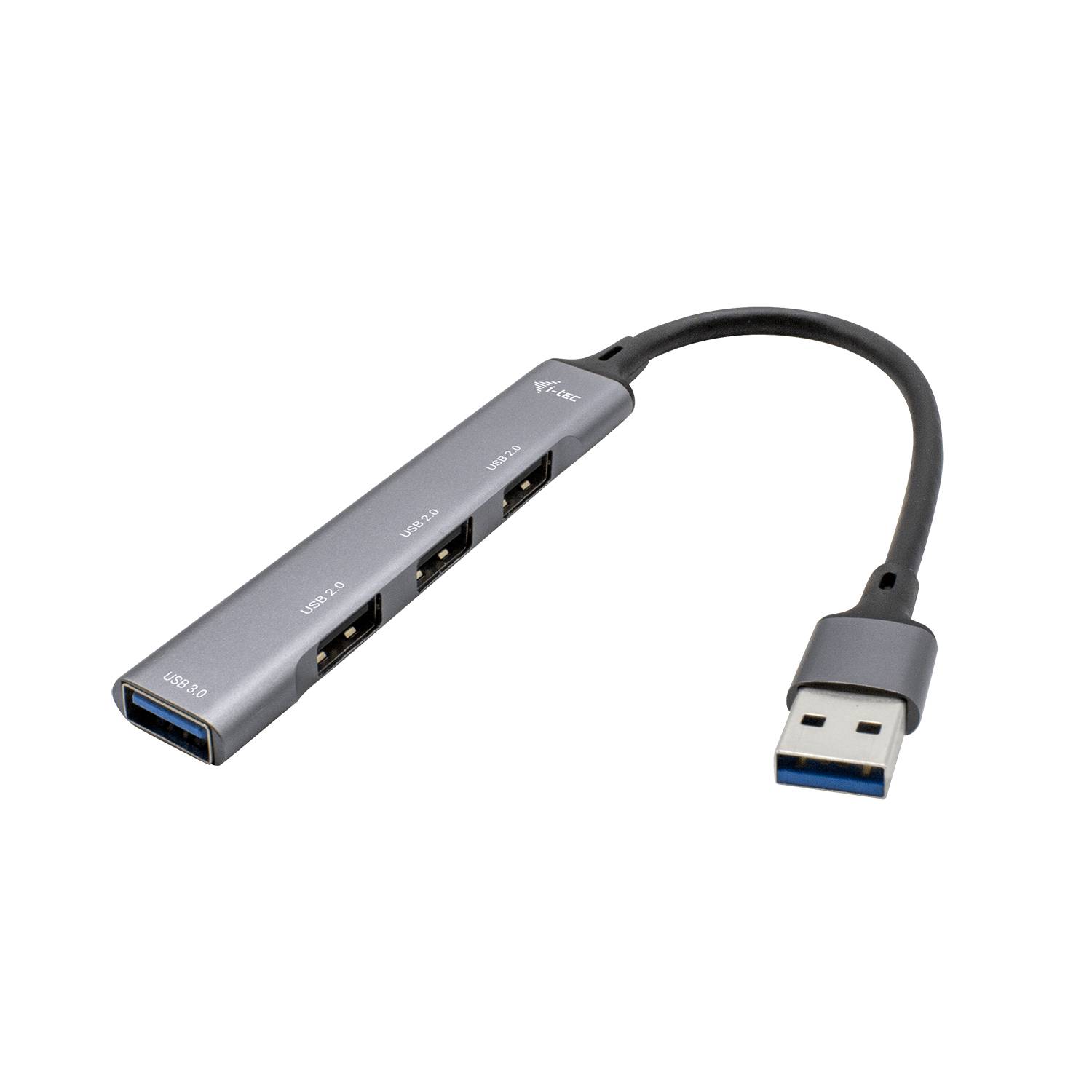 Rca Informatique - Image du produit : USB 3.0 METAL HUB 1X USB 3.0 + 3X USB 2.0