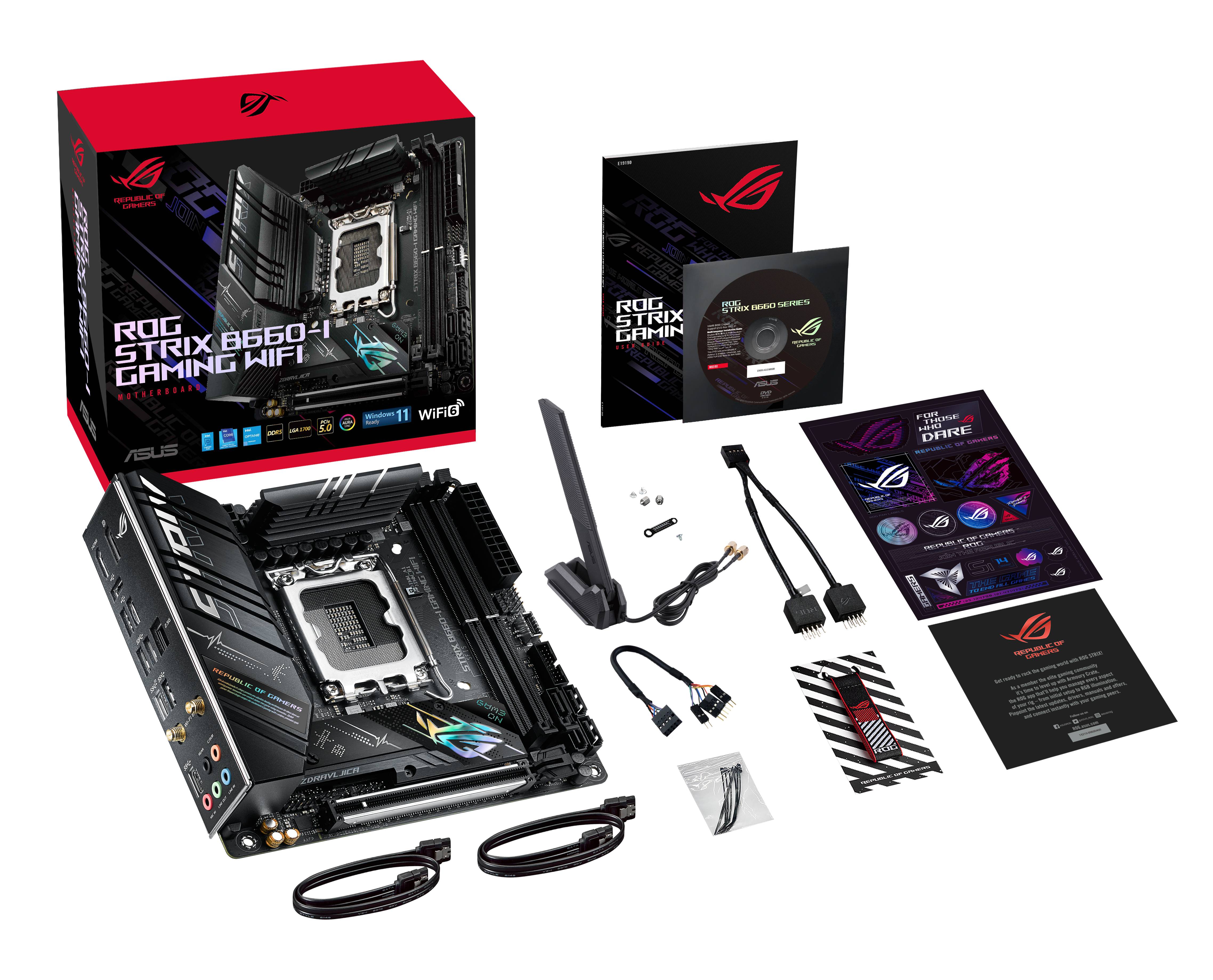 Rca Informatique - image du produit : ROG STRIX B660-I GAMING WIFI