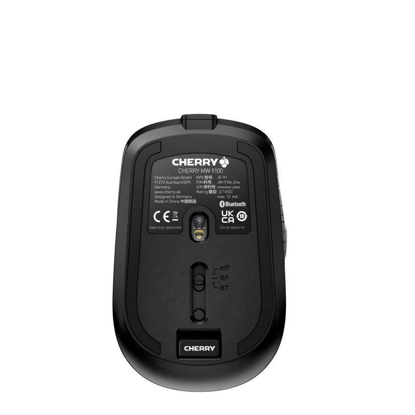 Rca Informatique - image du produit : CHERRY MW 9100 RECHARGEABLE MOUSE WIRELESS BLACK