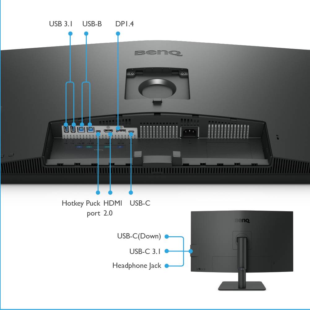 Rca Informatique - image du produit : PD3205U 31.5IN IPS 4K EYE CARE HDR HDMI DP USB-C 3840X2160 1000