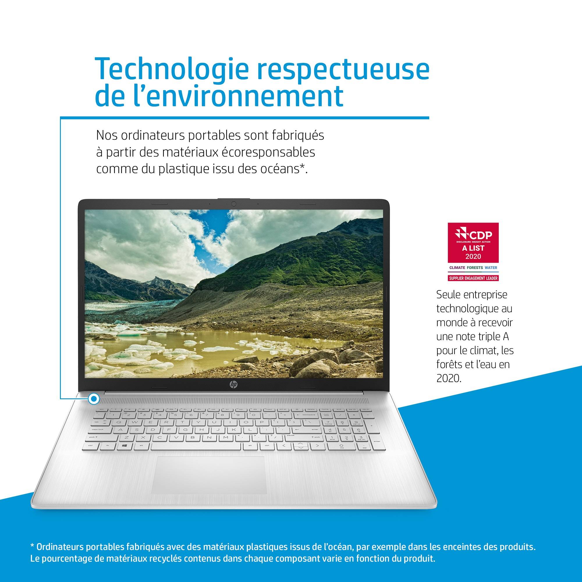 Rca Informatique - image du produit : 17-CP0296NF 17.3IN 3050U 8GB 1TB NOODD W10H