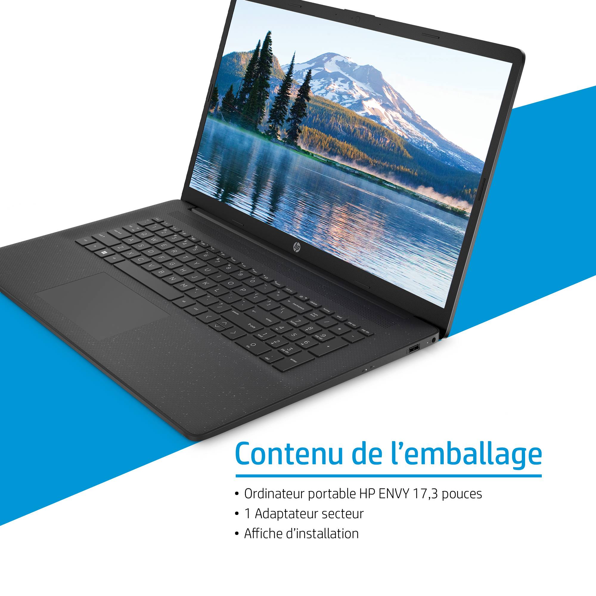 Rca Informatique - image du produit : 17-CP0296NF 17.3IN 3050U 8GB 1TB NOODD W10H