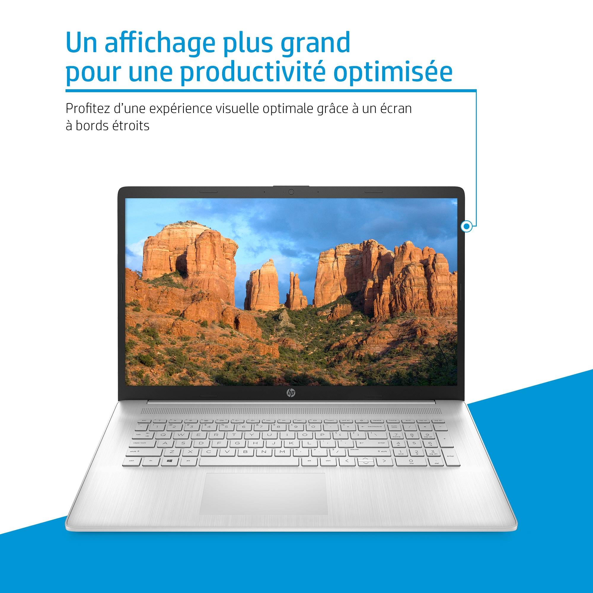 Rca Informatique - image du produit : 17-CP0296NF 17.3IN 3050U 8GB 1TB NOODD W10H