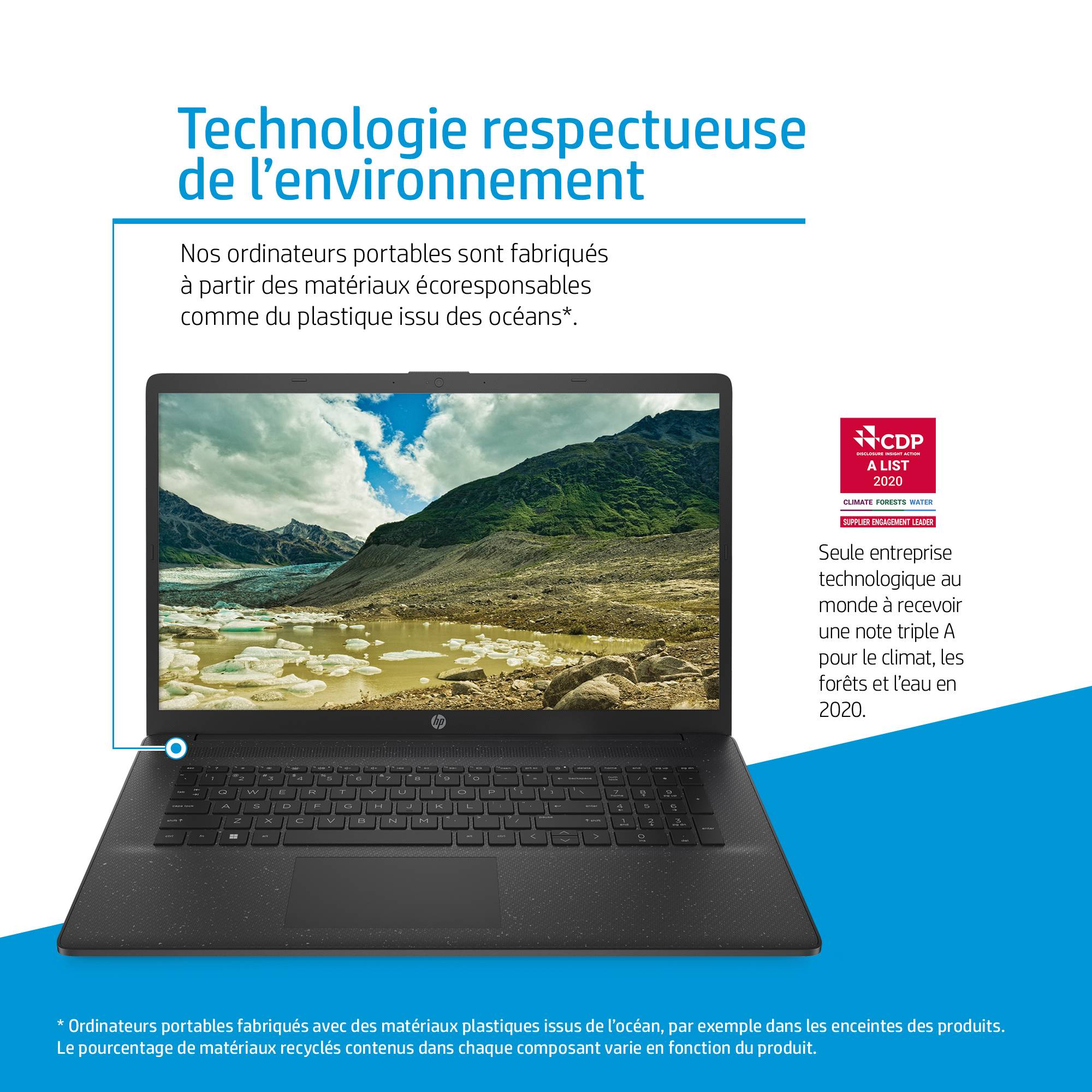 Rca Informatique - image du produit : 17-CP0296NF 17.3IN 3050U 8GB 1TB NOODD W10H