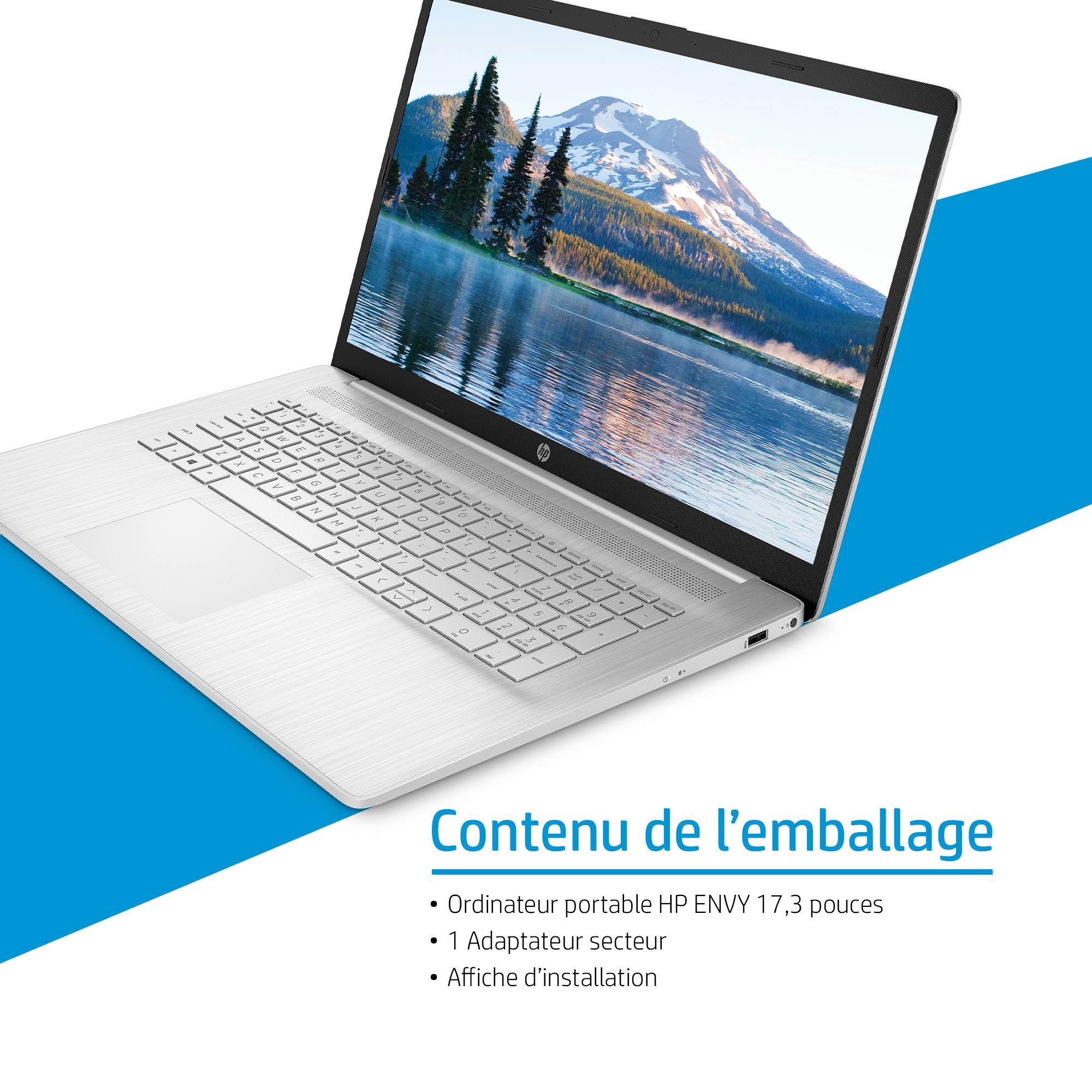 Rca Informatique - image du produit : 17-CP0296NF 17.3IN 3050U 8GB 1TB NOODD W10H