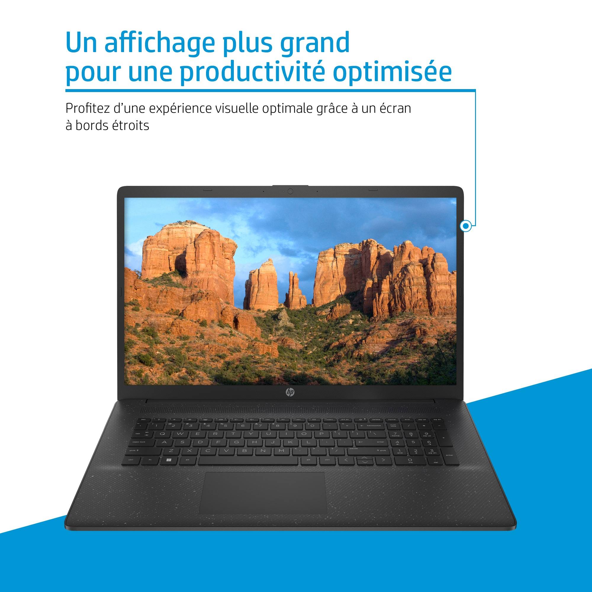 Rca Informatique - image du produit : 17-CP0296NF 17.3IN 3050U 8GB 1TB NOODD W10H