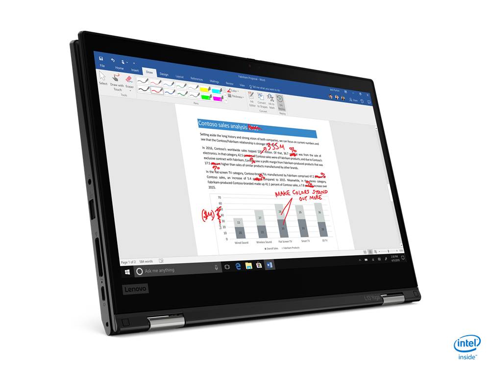 Rca Informatique - image du produit : THINKPAD L13 YOGA I5-1135G7 256GB 8GB 13.3IN NOOD W11P