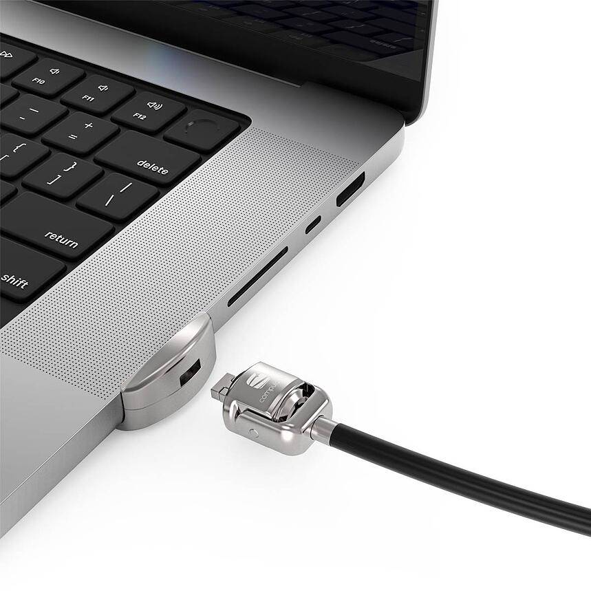 Rca Informatique - image du produit : MACBOOK PRO 16-INCH 2021 LEDGE LOCK ADAPTER W/ KEY LOCK SILVER