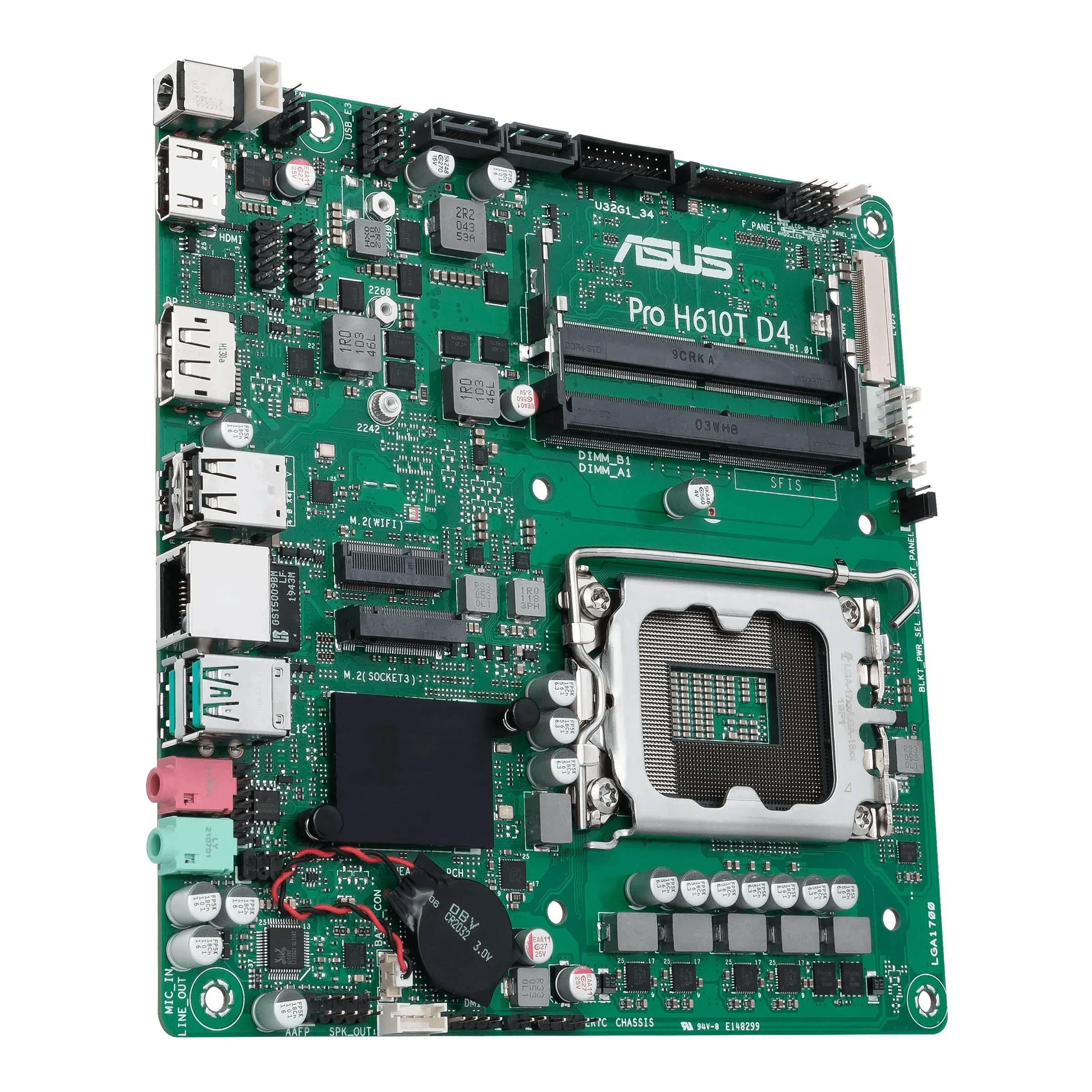 Rca Informatique - image du produit : PRO H610T D4-CSM//LGA1700 H610 USB3.2 M.2 SATA MB