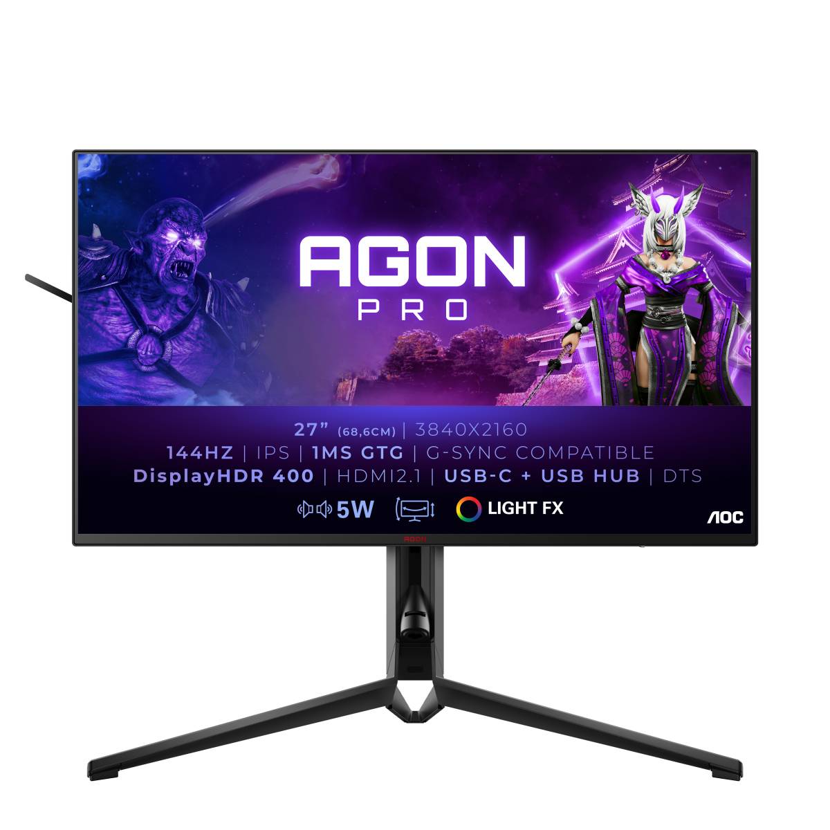 Rca Informatique - image du produit : 27IN WLED 3840X2160 16:9 1MS AG274UXP 1000:1 HDMI/DP/USB