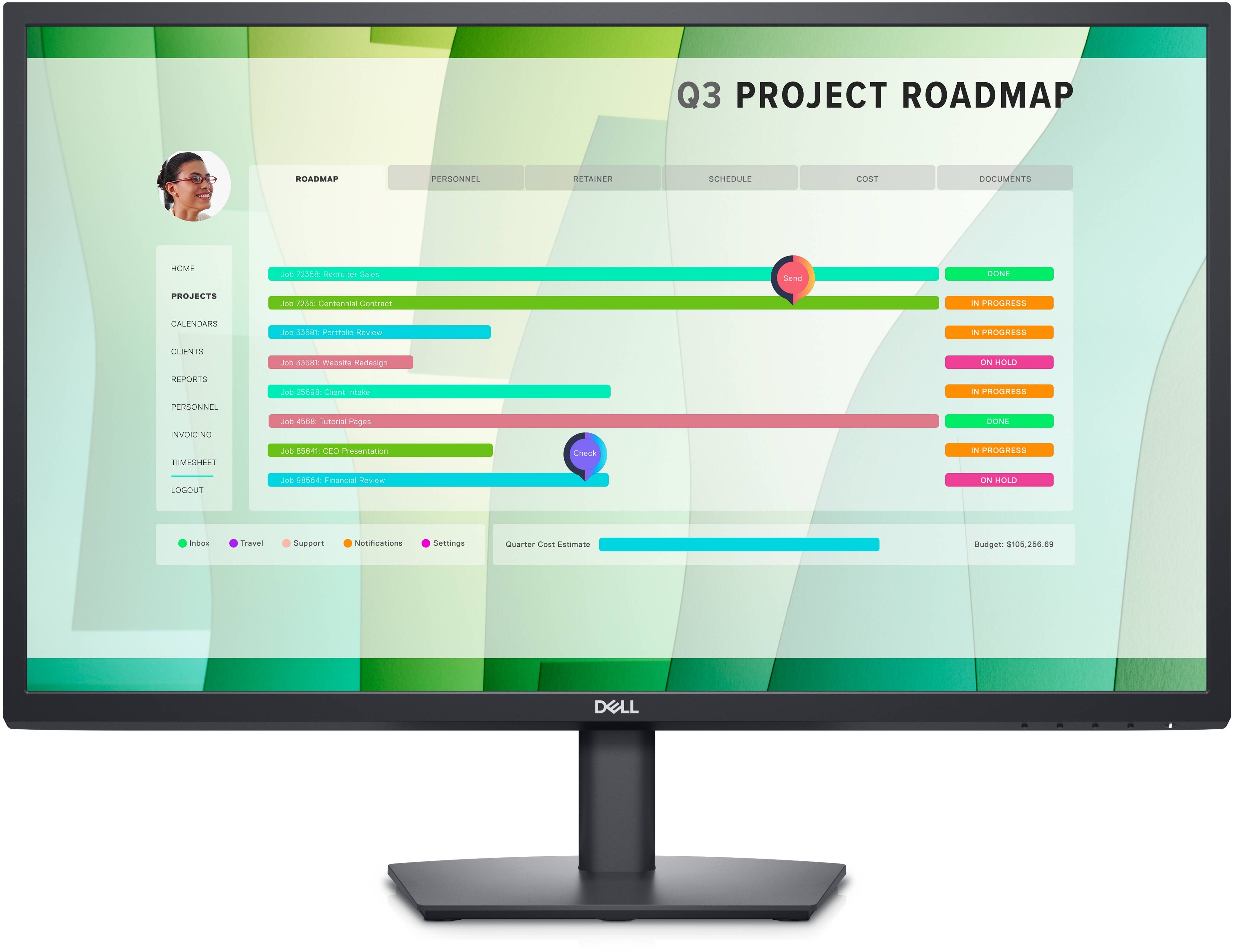 Rca Informatique - image du produit : DELL 27 MONITOR - E2723HN - 68.60 CM (27.0) 1920X1080 60HZ 5