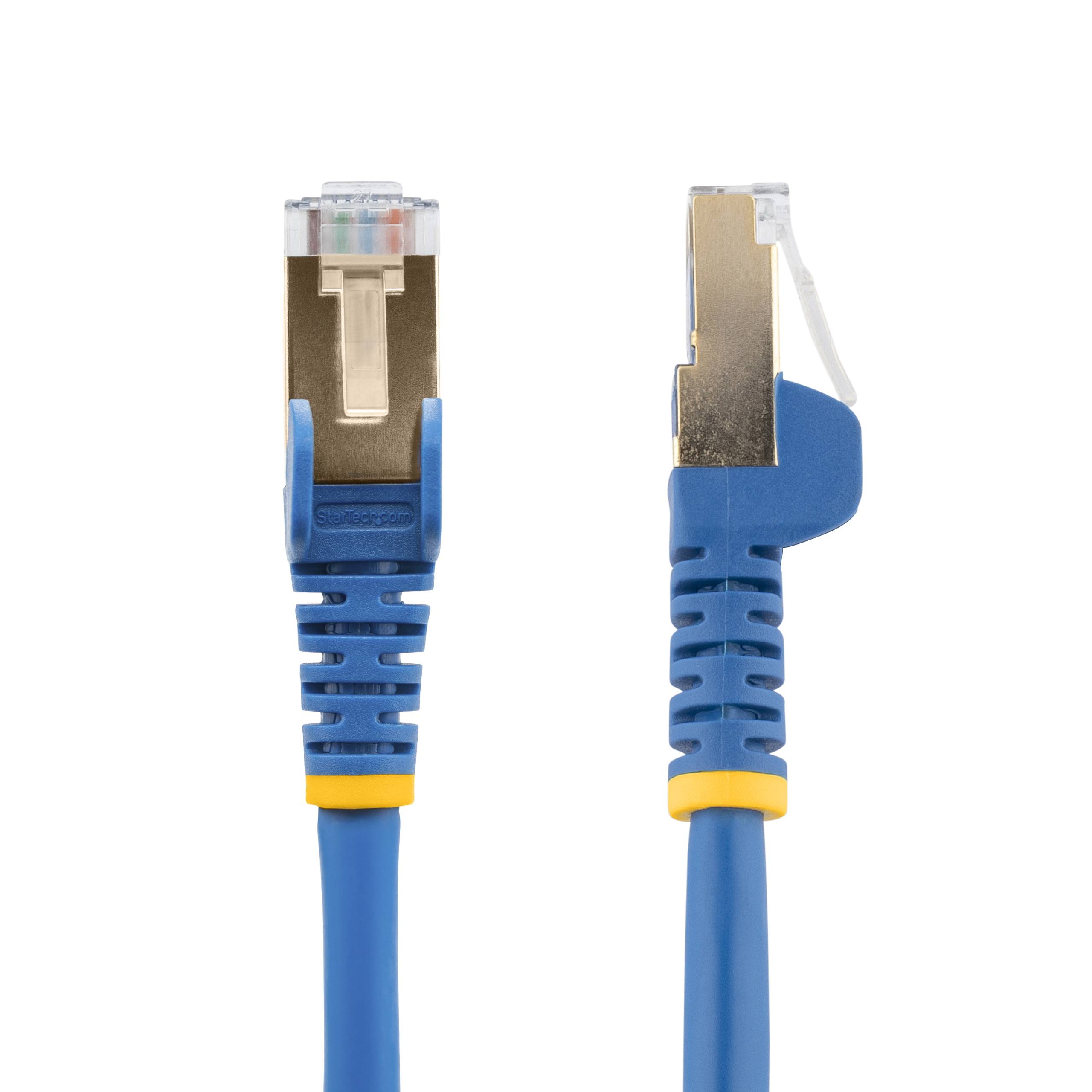 Rca Informatique - image du produit : 5M CAT6A ETHERNET CABLE BLUE - SHIELDED COPPER WIRE