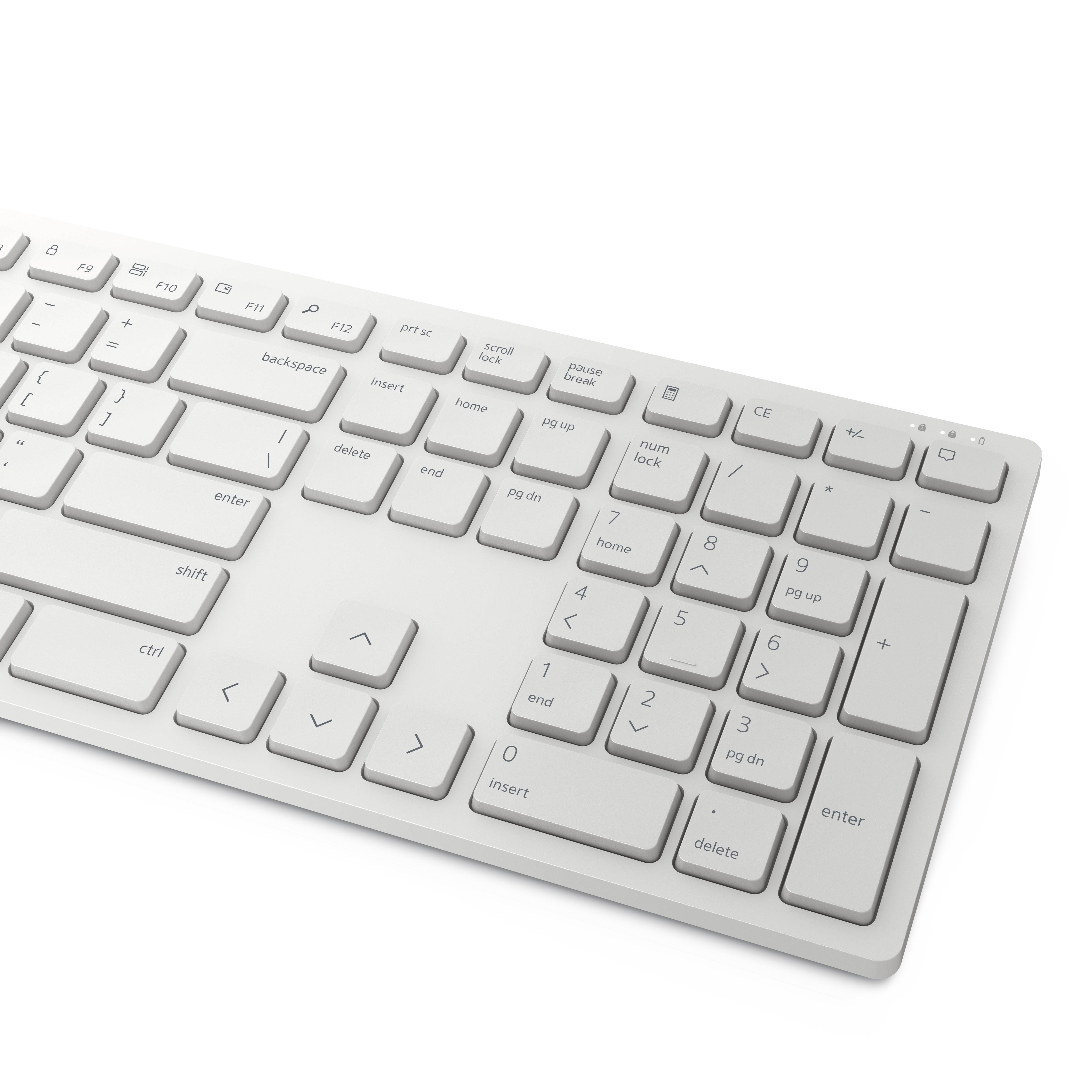 Rca Informatique - image du produit : PRO WIRELESS KEYBOARD AND MOUSE KM5221W FRENCH (AZERTY) WHITE