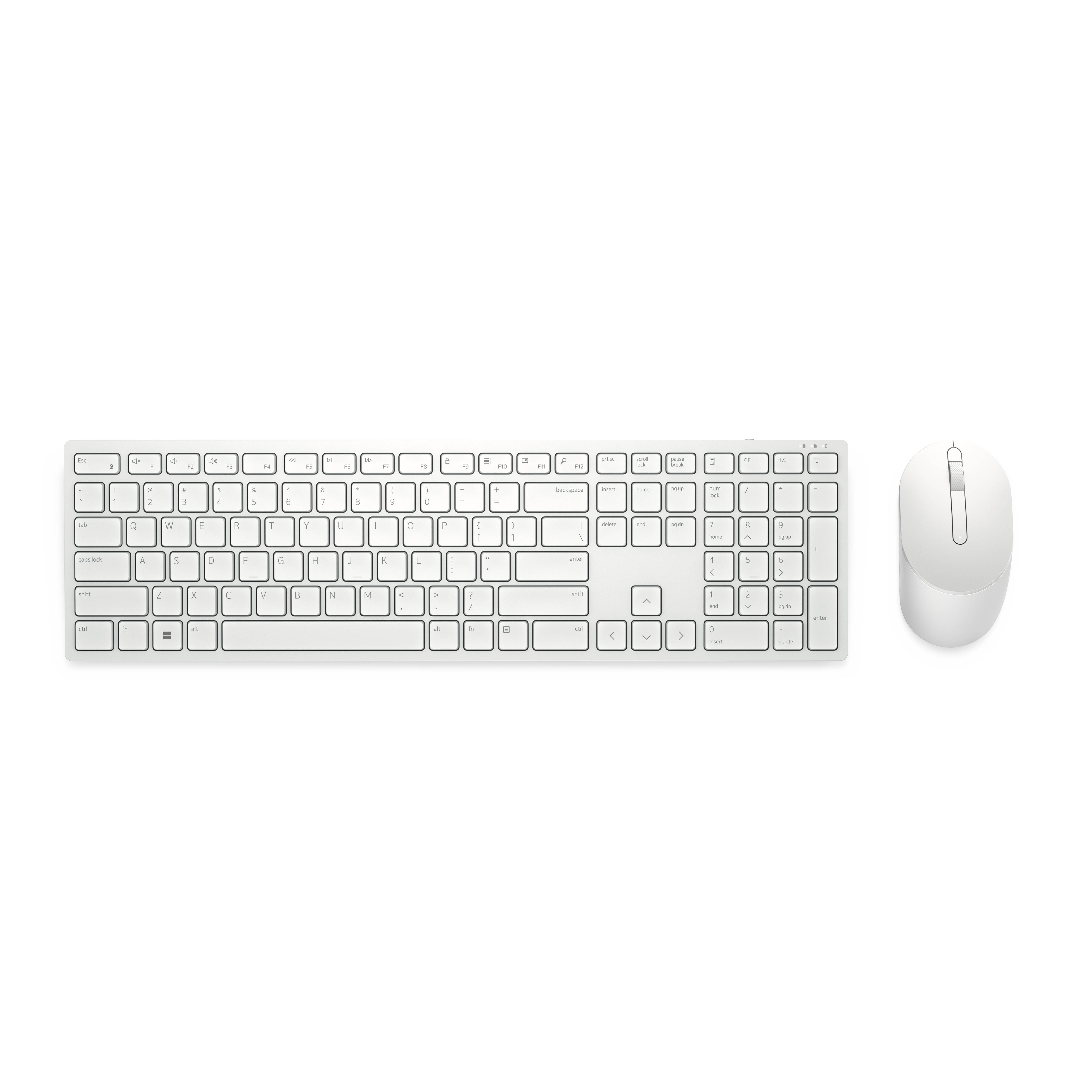 Rca Informatique - image du produit : PRO WIRELESS KEYBOARD AND MOUSE KM5221W FRENCH (AZERTY) WHITE