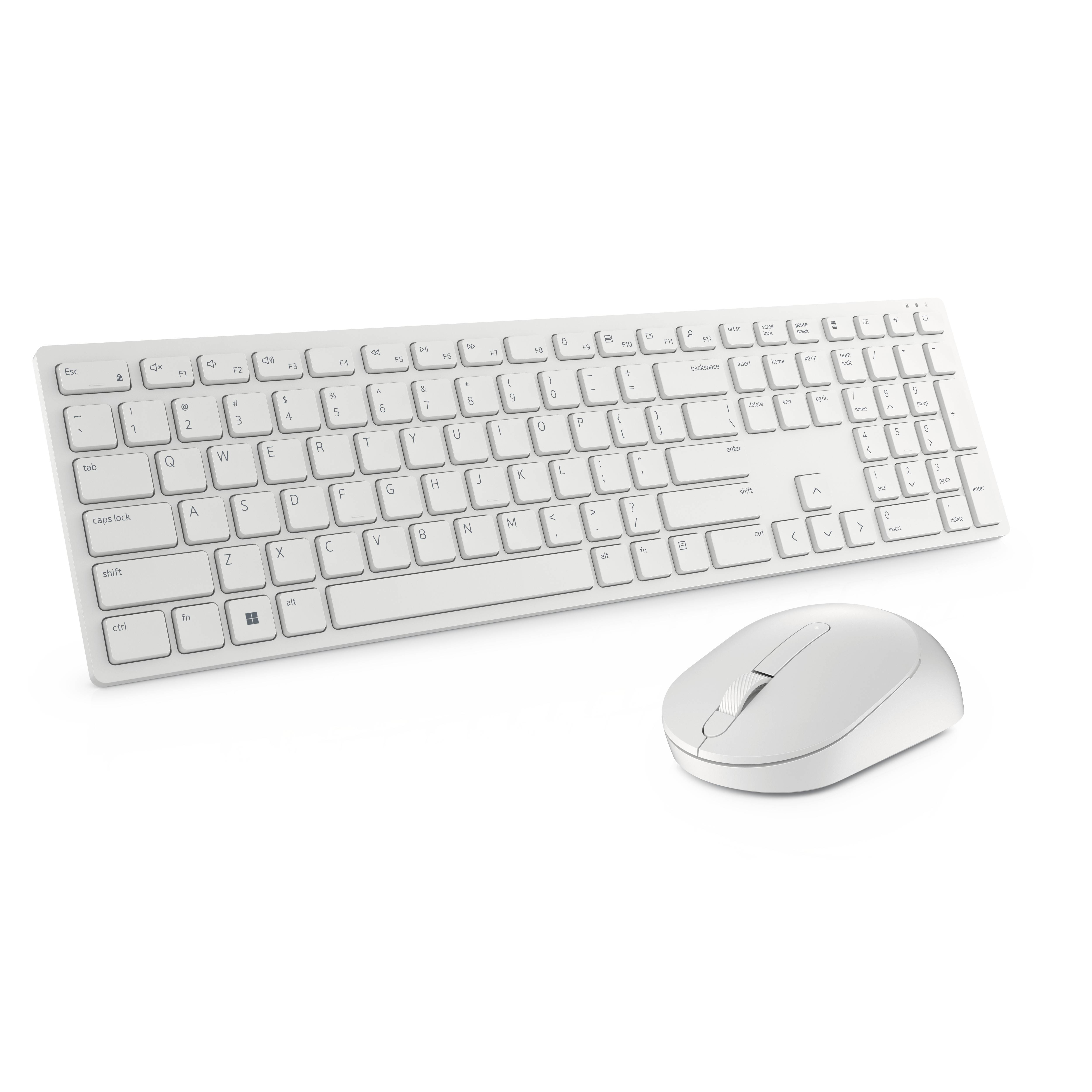 Rca Informatique - image du produit : PRO WIRELESS KEYBOARD AND MOUSE KM5221W FRENCH (AZERTY) WHITE